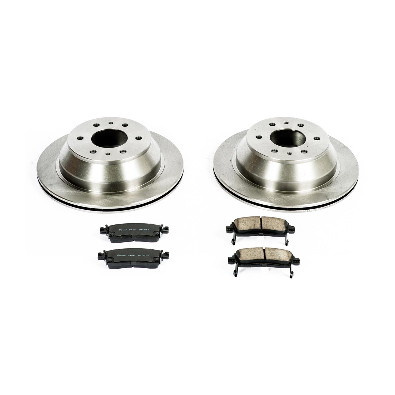 Power Stop K2050-26 Rear Z26 Street Warrior Brake Kit Buick Chevrolet GMC Isuzu Oldsmobile Saab