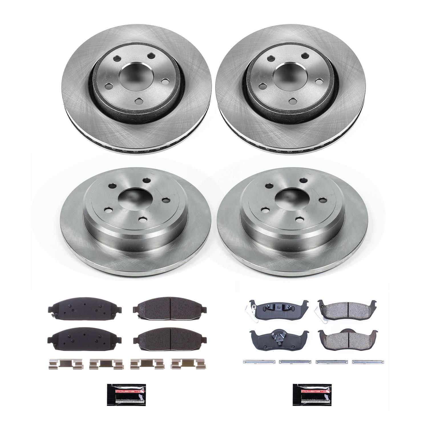 Power Stop 06-10 Jeep Commander Front & Rear Autospecialty Brake Kit (1x psbKOE2219, 1x psbKOE2221) thumbnail 9