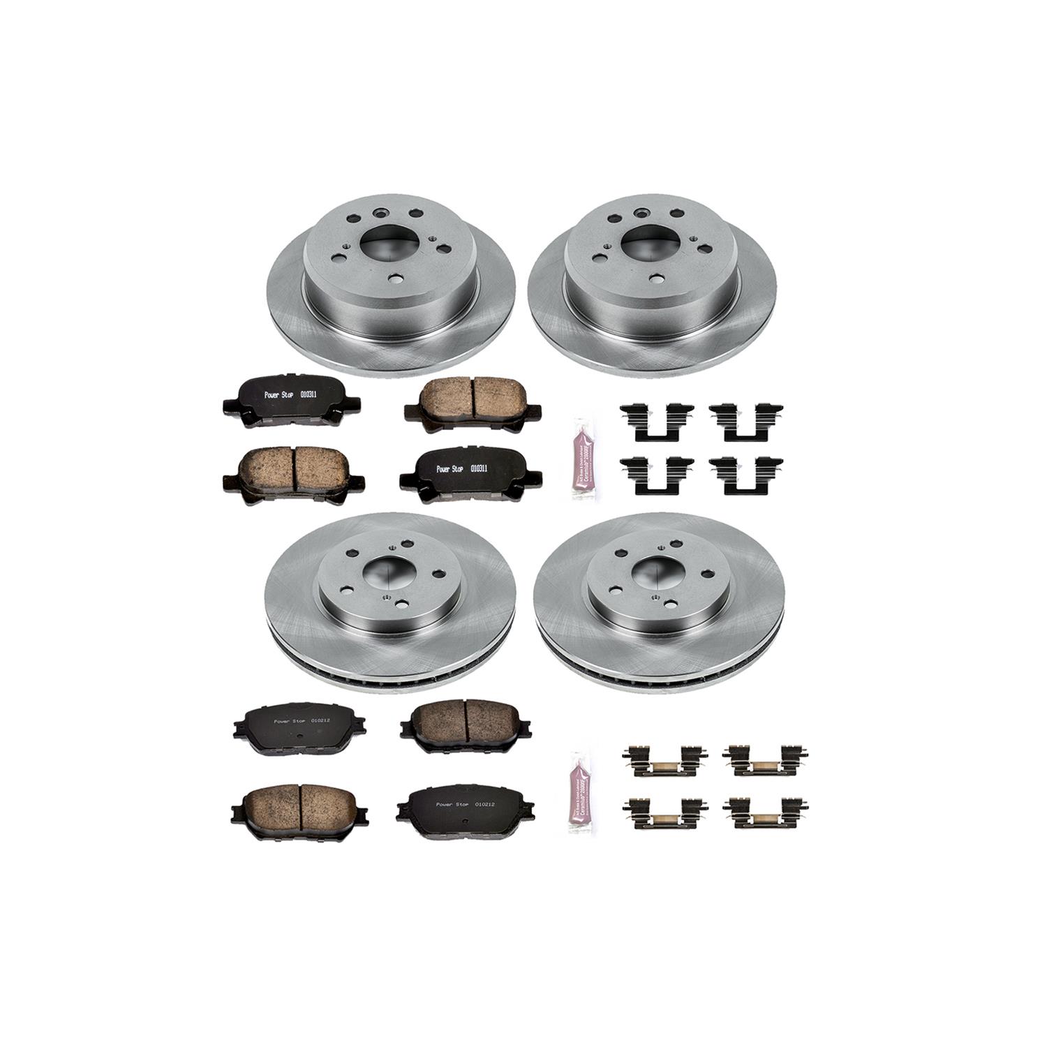 Power Stop 2002 Toyota Camry Front & Rear Autospecialty Brake Kit (1x psbKOE2417, 1x psbKOE2414) thumbnail 4