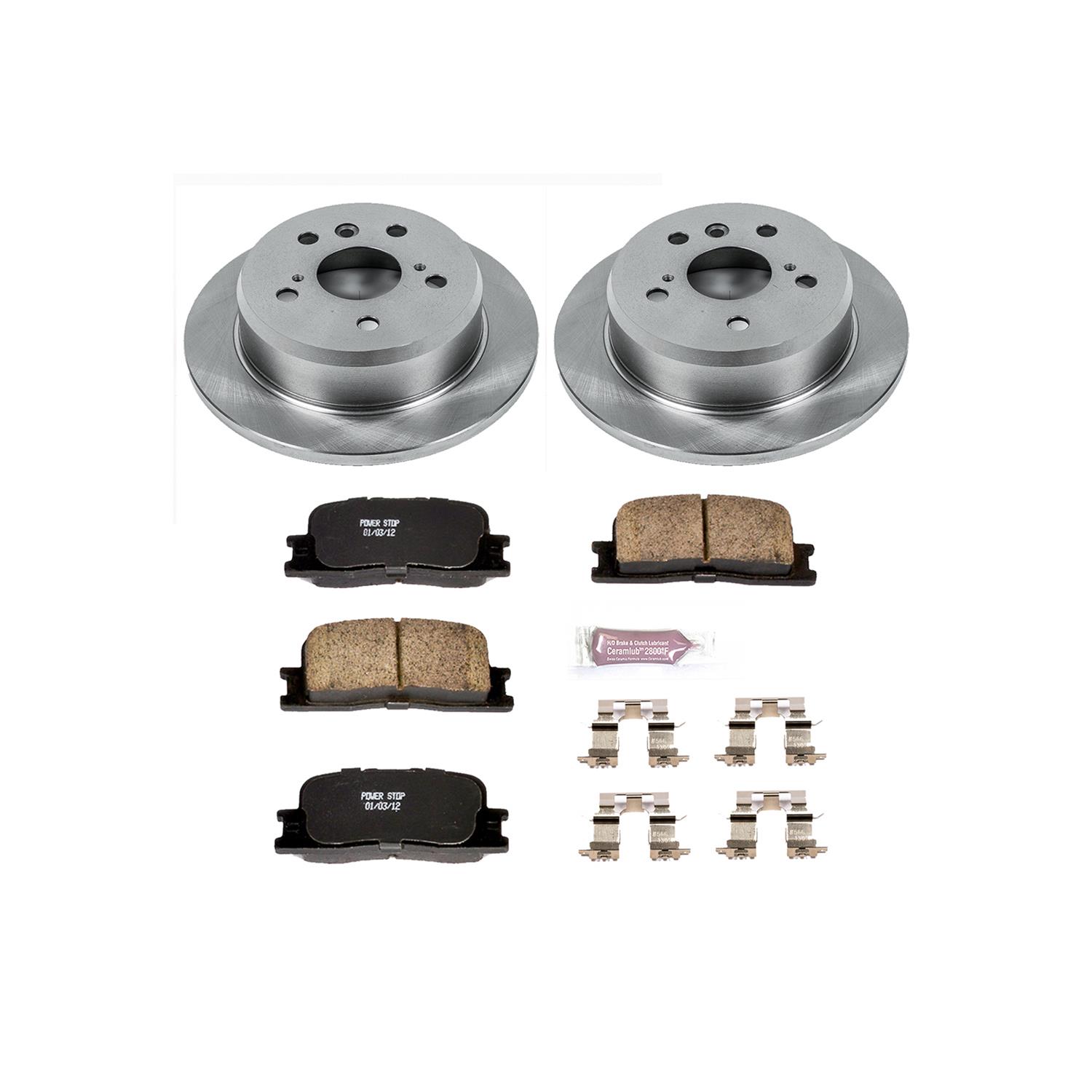 Power Stop 02-04 Toyota Camry Front & Rear Autospecialty Brake Kit (1x psbKOE2418, 1x psbKOE1143) thumbnail 5