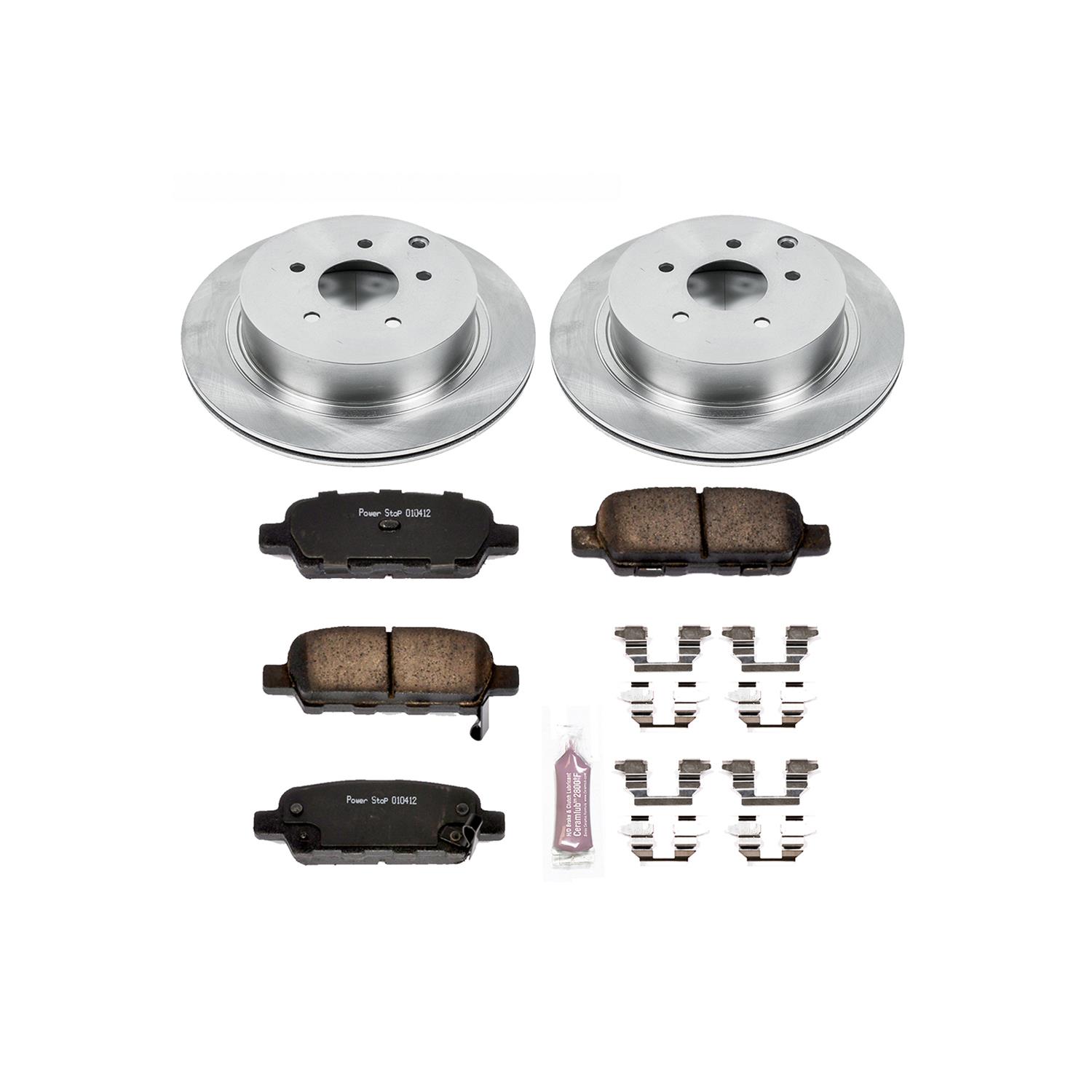 Power Stop KOE2427 Power Stop Z17 Evolution Plus Stock Replacement Brake Kits Summit Racing