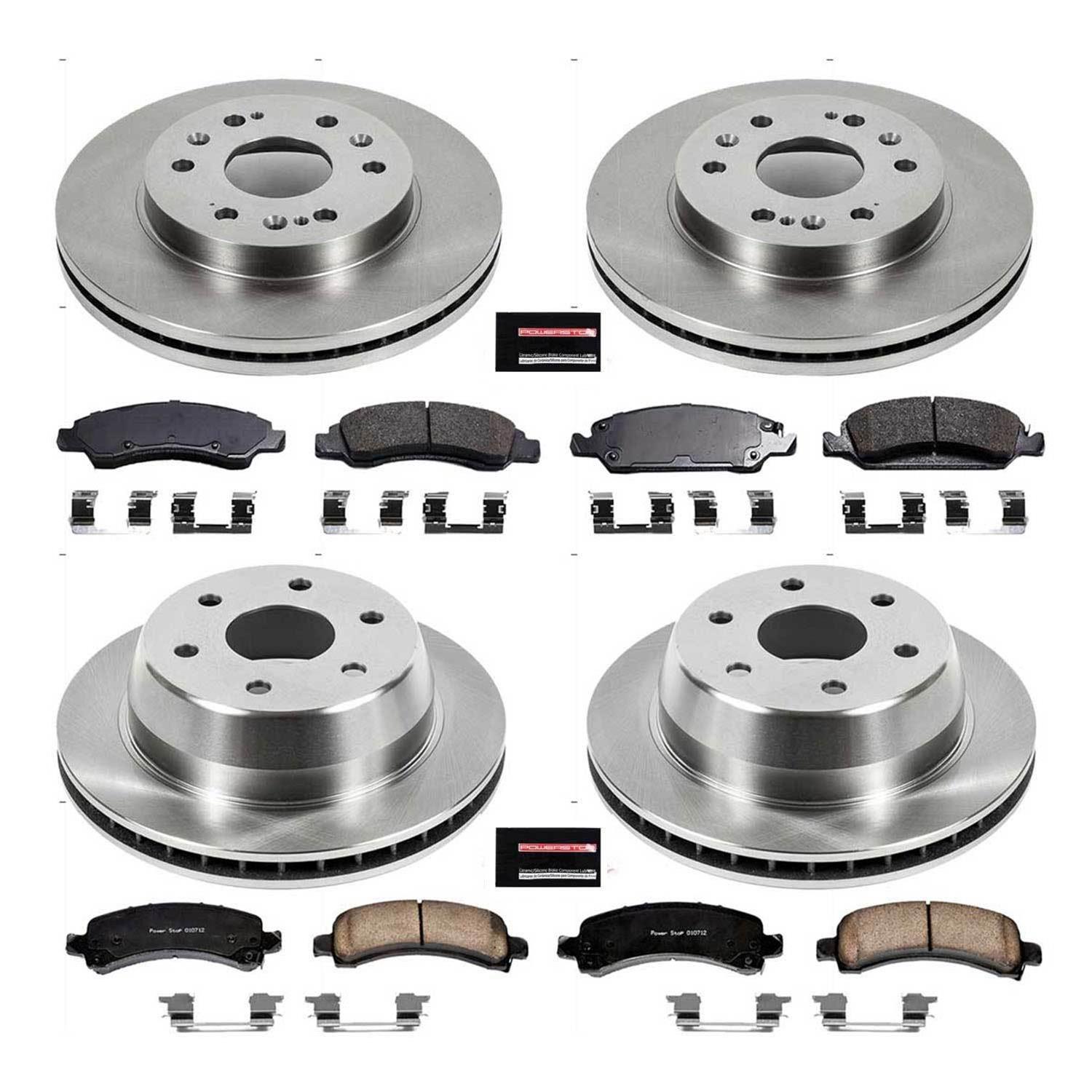 Power Stop 09-14 Chevrolet Express 1500 Front & Rear Autospecialty Brake Kit (1x psbKOE2047, 1x psbKOE2069) thumbnail 6