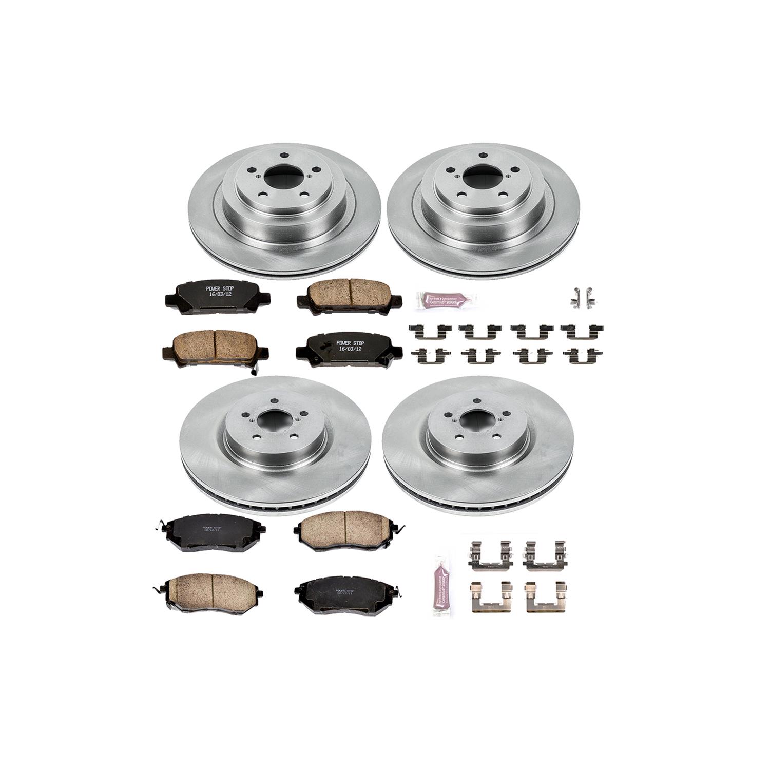 Power Stop 05-09 Subaru Legacy Front & Rear Autospecialty Brake Kit (1x psbKOE219, 1x psbKOE285) thumbnail 4