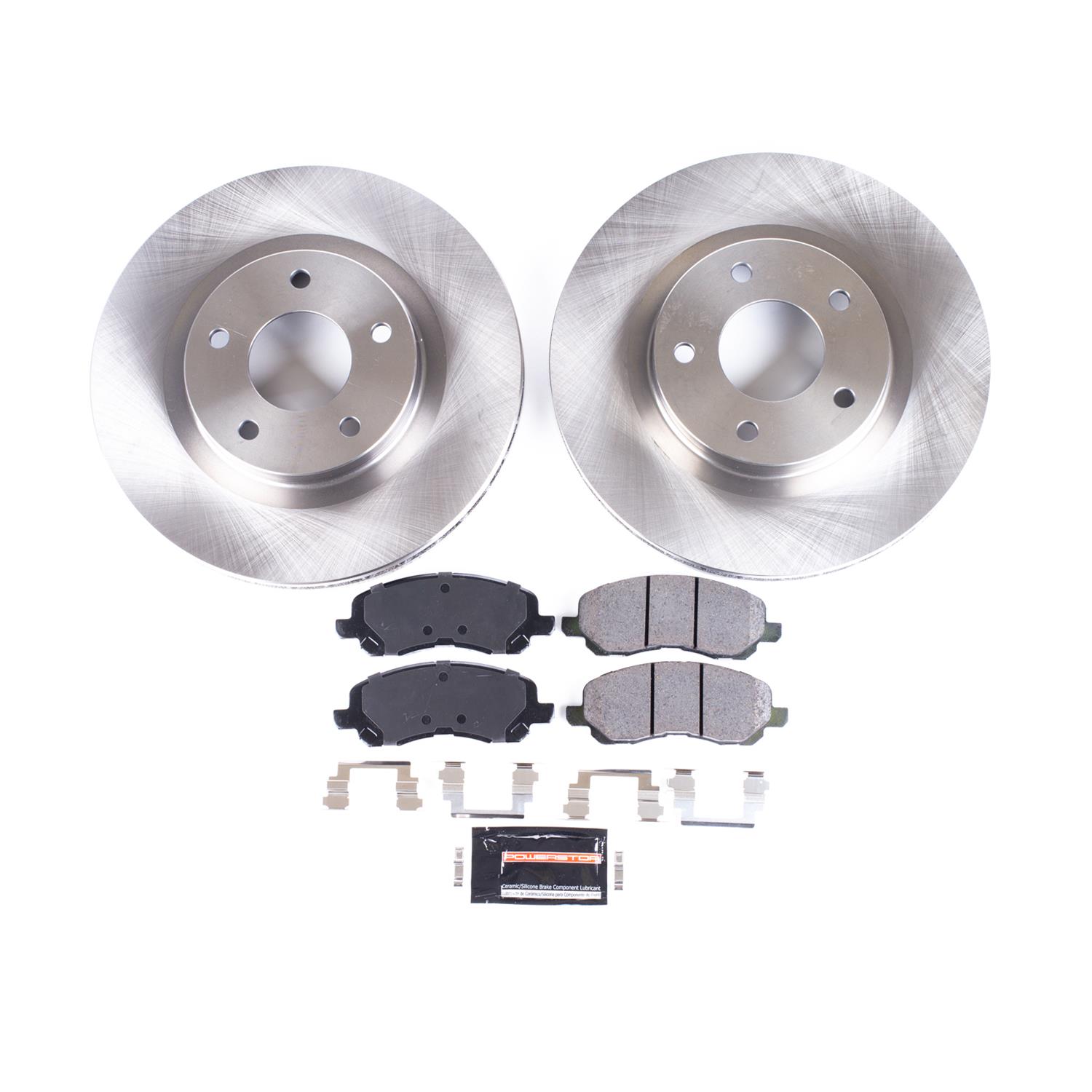 Power Stop KOE3032 Power Stop Z17 Evolution Plus Stock Replacement Brake Kits Summit Racing