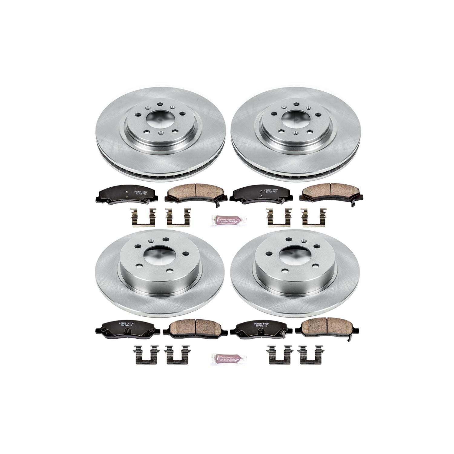 Power Stop 06-11 Buick Lucerne Front & Rear Autospecialty Brake Kit (1x psbKOE4658, 1x psbKOE4654) thumbnail 3