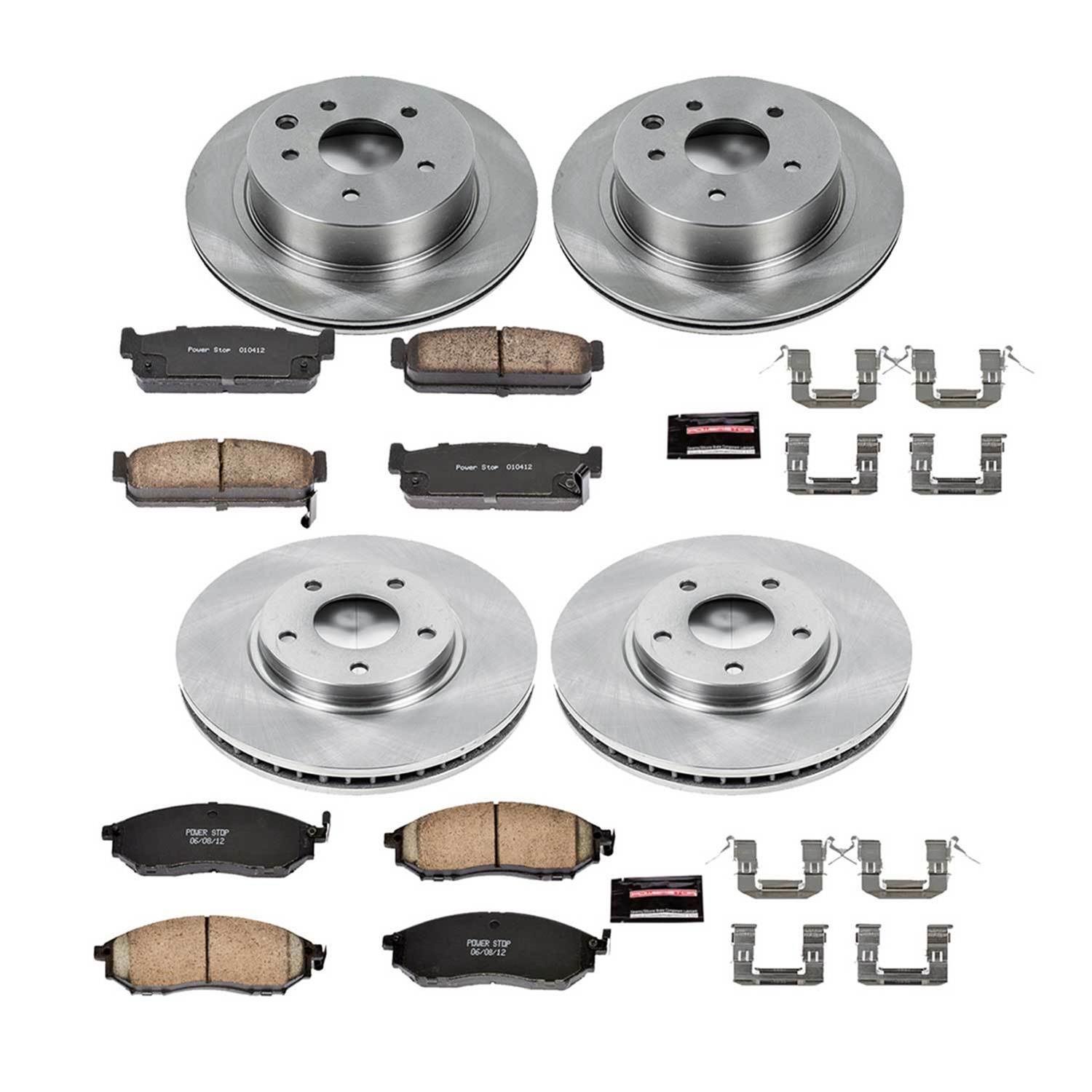 Power Stop 03-04 Infiniti M45 Front & Rear Autospecialty Brake Kit (1x psbKOE152, 1x psbKOE5032) thumbnail 4