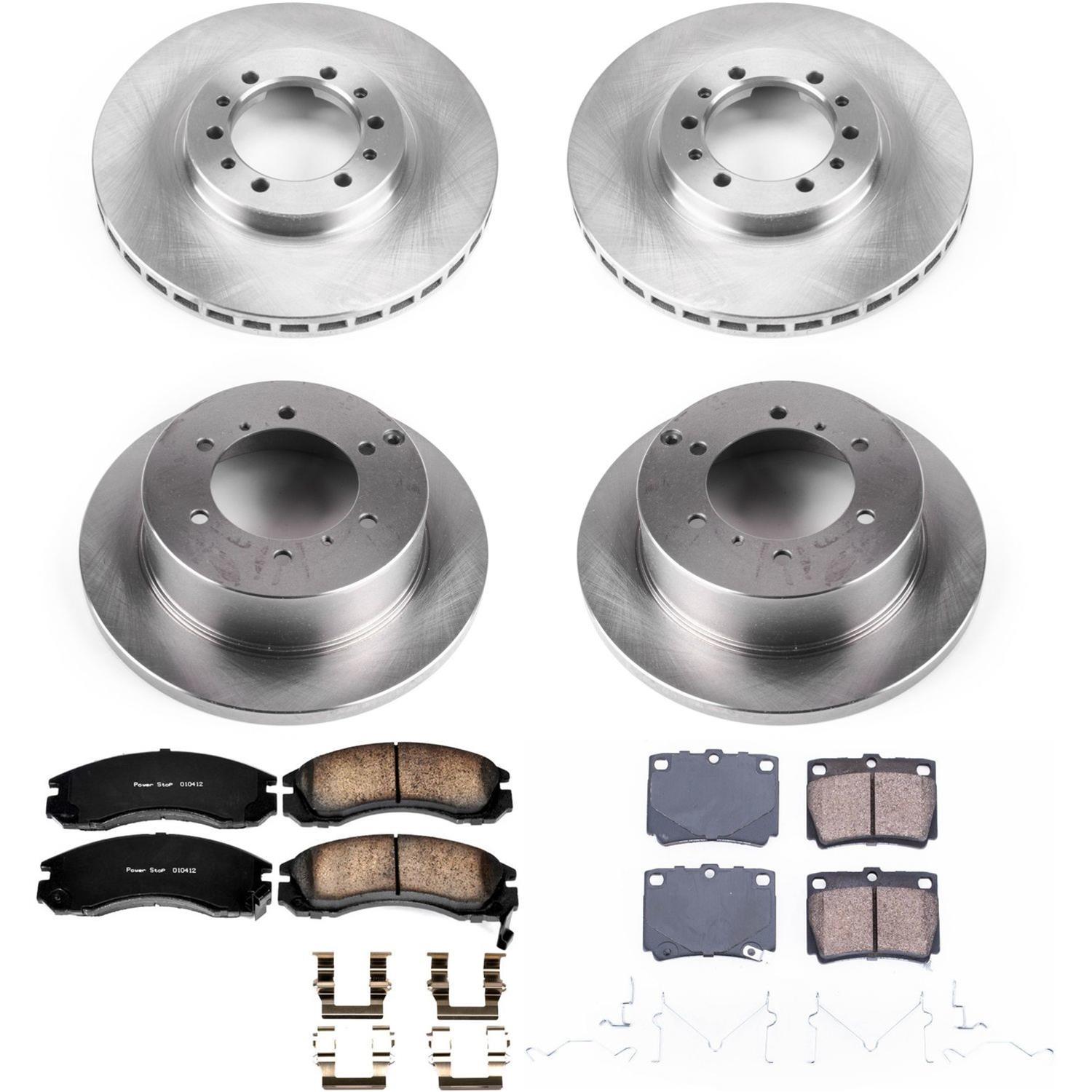 Power Stop 97-04 Mitsubishi Montero Sport Front & Rear Autospecialty Brake Kit (1x psbKOE5160, 1x psbKOE4981) thumbnail 8
