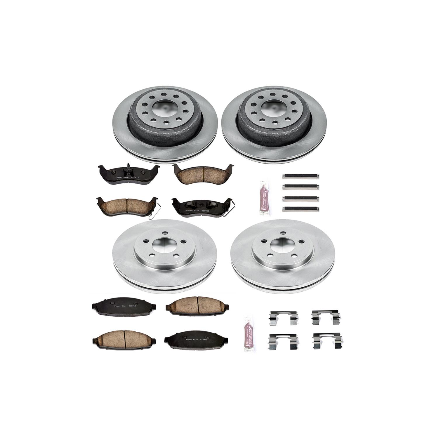 Power Stop 03-11 Lincoln Town Car Front & Rear Autospecialty Brake Kit (1x psbKOE5293, 1x psbKOE1364) thumbnail 2