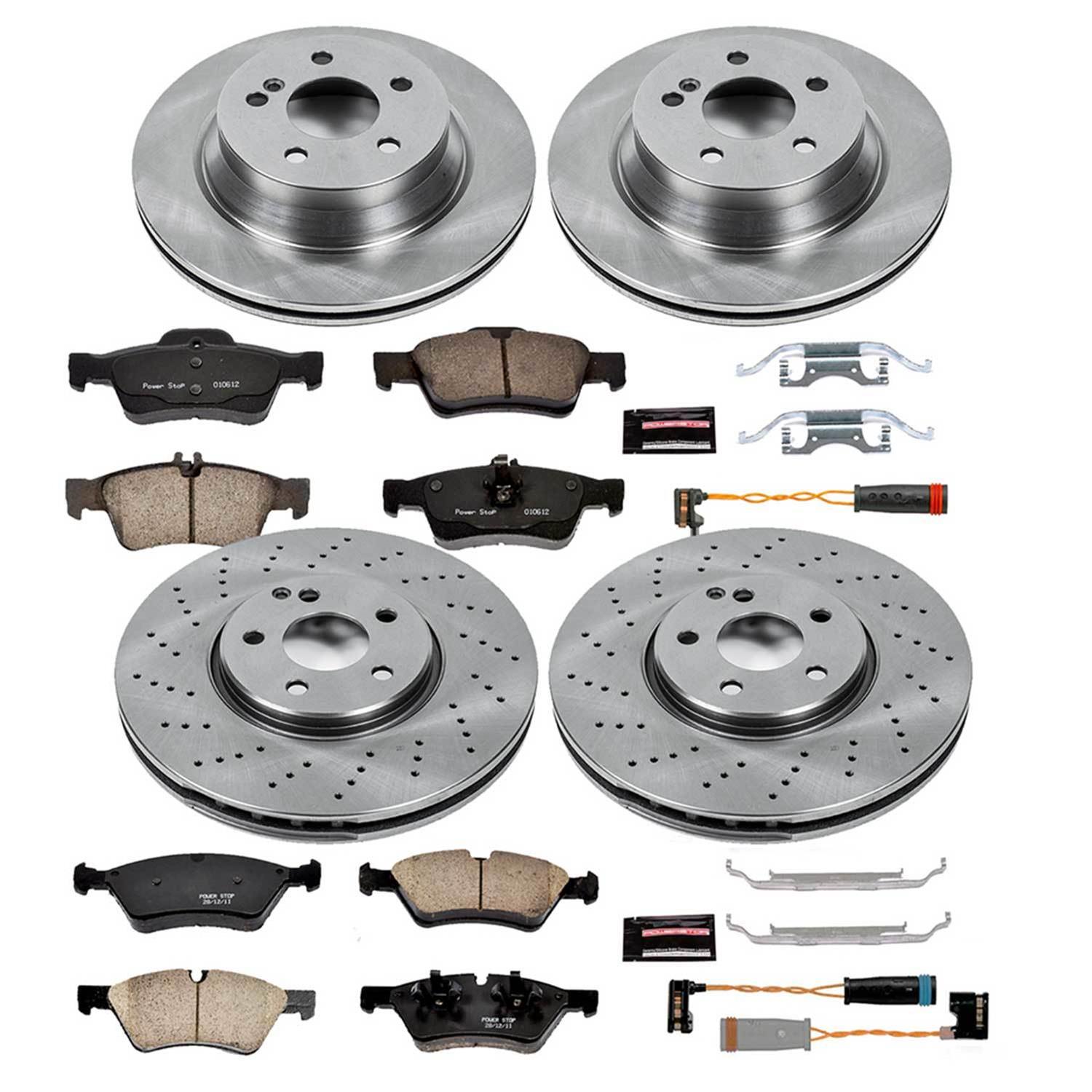 Power Stop 2006 Mercedes-Benz E500 Front & Rear Autospecialty Brake Kit (1x psbKOE5322, 1x psbKOE4644) thumbnail 2