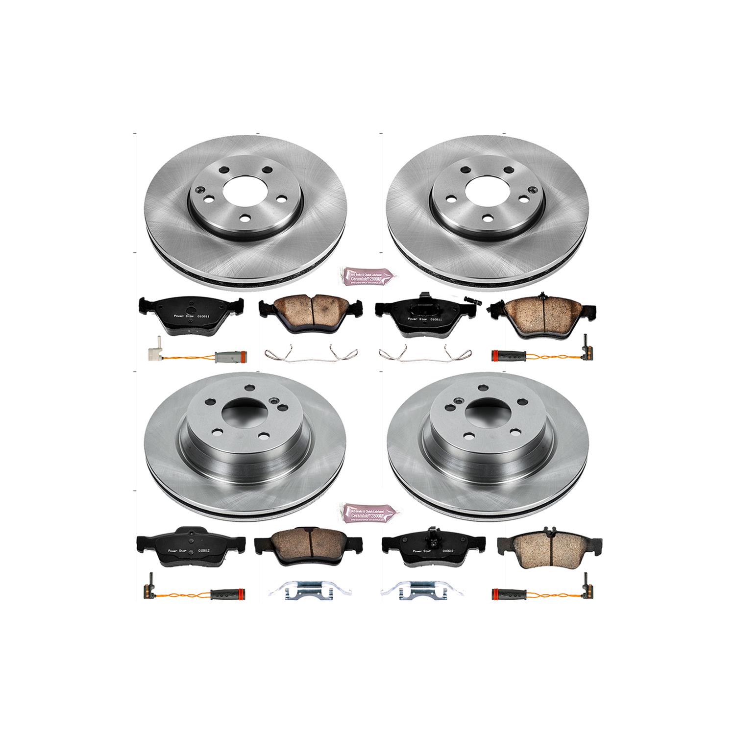 Power Stop 06-09 Mercedes-Benz E350 Front & Rear Autospecialty Brake Kit (1x psbKOE5168, 1x psbKOE5322) thumbnail 3