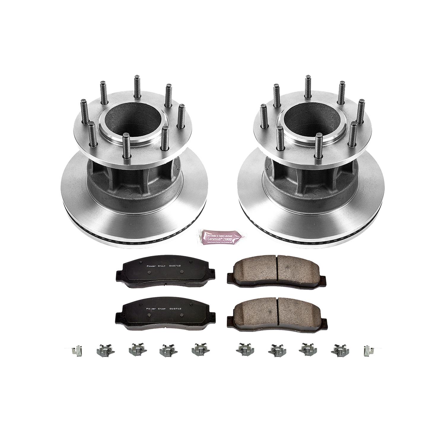 Power Stop 07-11 Ford F-350 Super Duty Front Autospecialty Brake Kit (2x psbAR82128, 1x psb17-1069) thumbnail 3