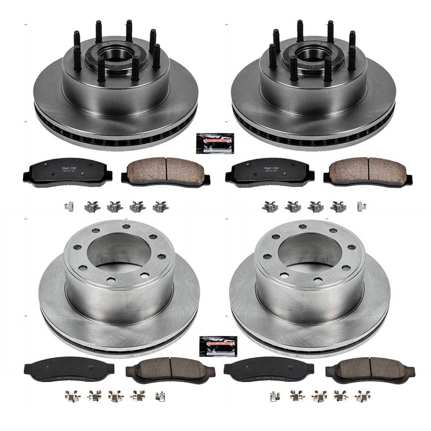 Power Stop 10-11 Ford F-350 Super Duty Front & Rear Autospecialty Brake Kit (2x psbAR85115, 2x psbAR85137, 1x psb17-1333, 1x psb17-1334) thumbnail 5