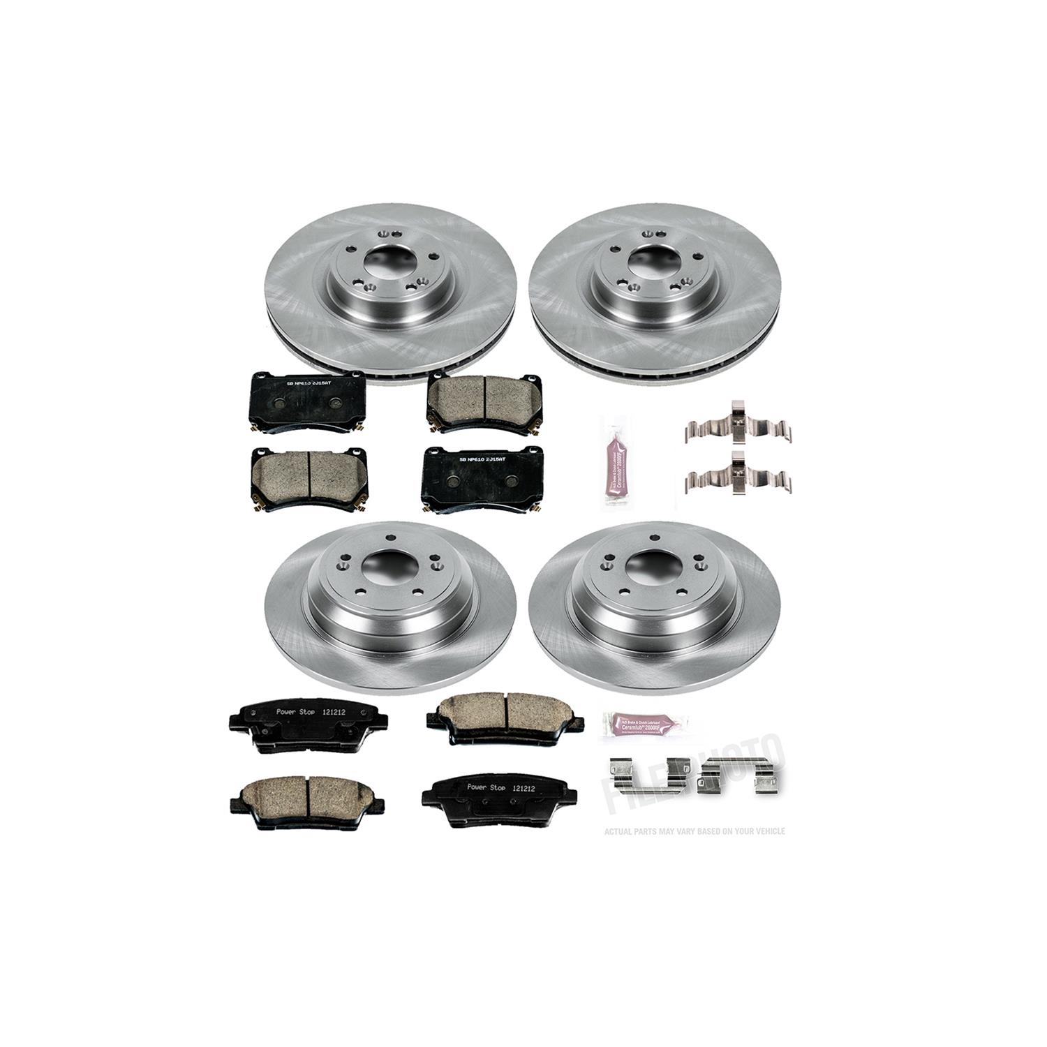 Power Stop 10-14 Hyundai Genesis Front & Rear Autospecialty Brake Kit (1x psbKOE5843, 1x psbKOE5848) thumbnail 5