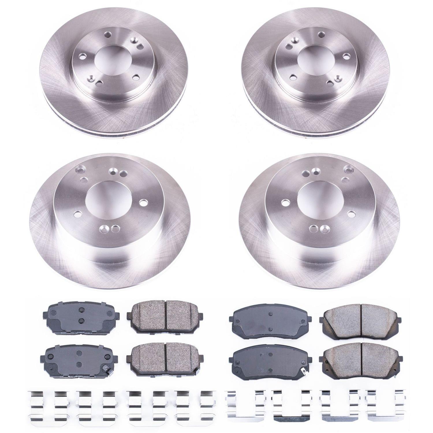Power Stop 07-10 Kia Rondo Front & Rear Autospecialty Brake Kit (1x psbKOE5851, 1x psbKOE5853) thumbnail 8