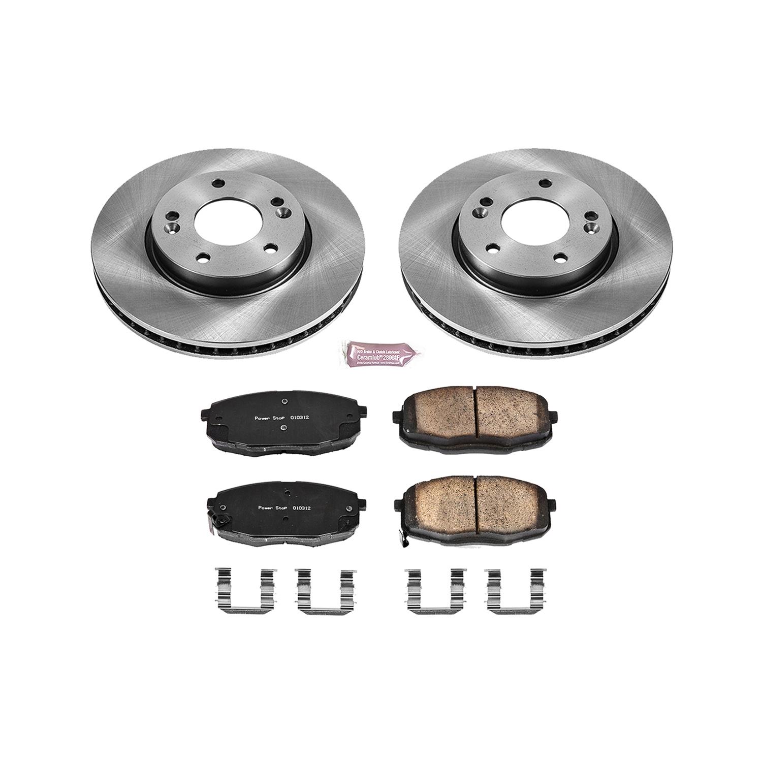 Power Stop KOE4557 Front Stock Replacement Brake Kit