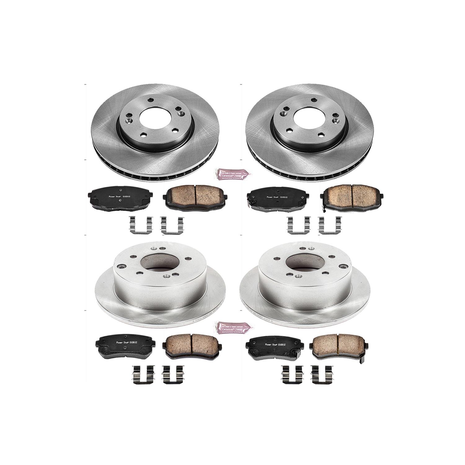 Power Stop KOE4557 Front Stock Replacement Brake Kit