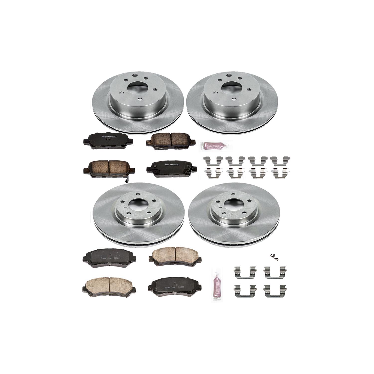 Power Stop 09-14 Nissan Maxima Front & Rear Autospecialty Brake Kit (1x psbKOE179, 1x psbKOE3076) thumbnail 4