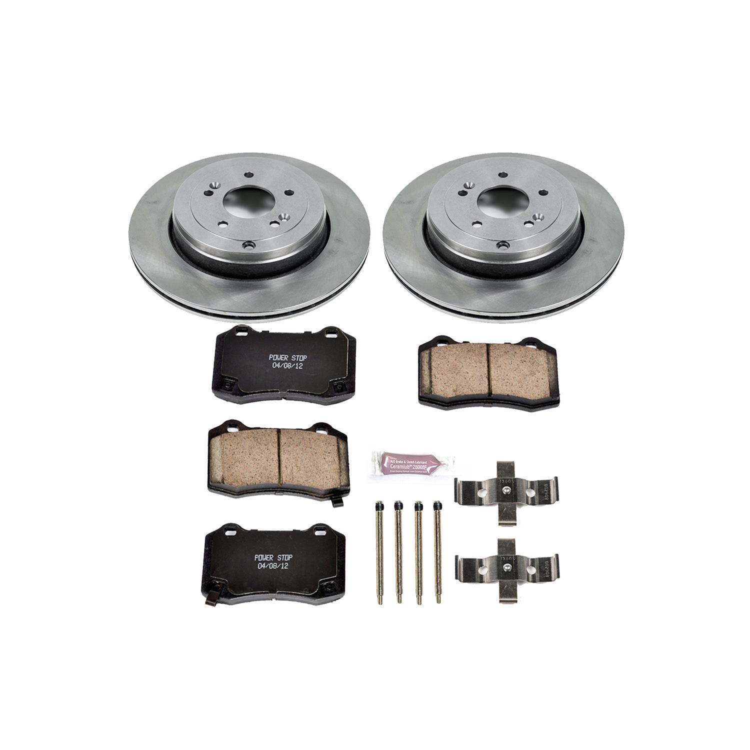 Power Stop 10-16 Hyundai Genesis Coupe Front & Rear Autospecialty Brake Kit (1x psbKOE6166, 1x psbKOE6165) thumbnail 5