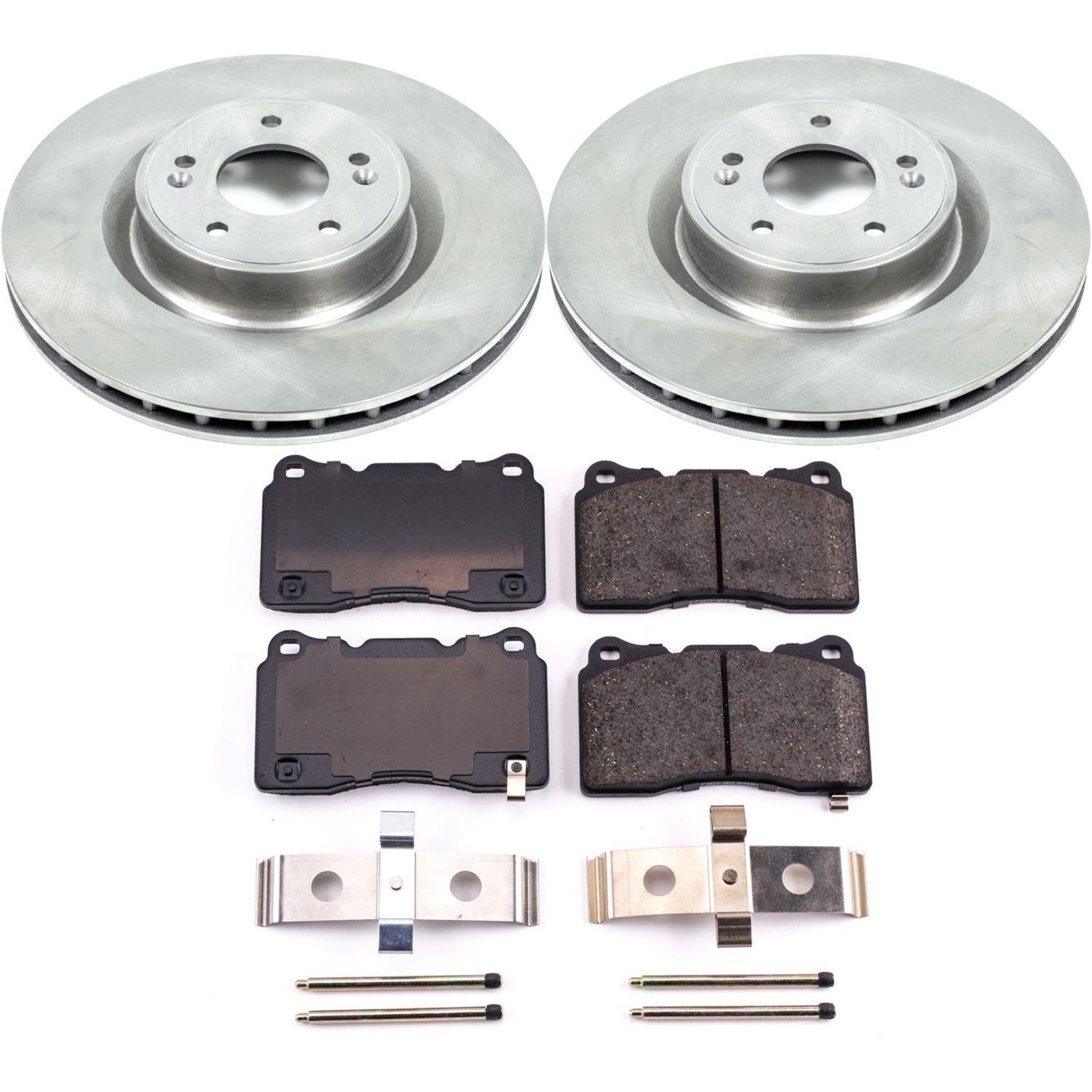 Power Stop 10-16 Hyundai Genesis Coupe Front & Rear Autospecialty Brake Kit (1x psbKOE6166, 1x psbKOE6165) thumbnail 4