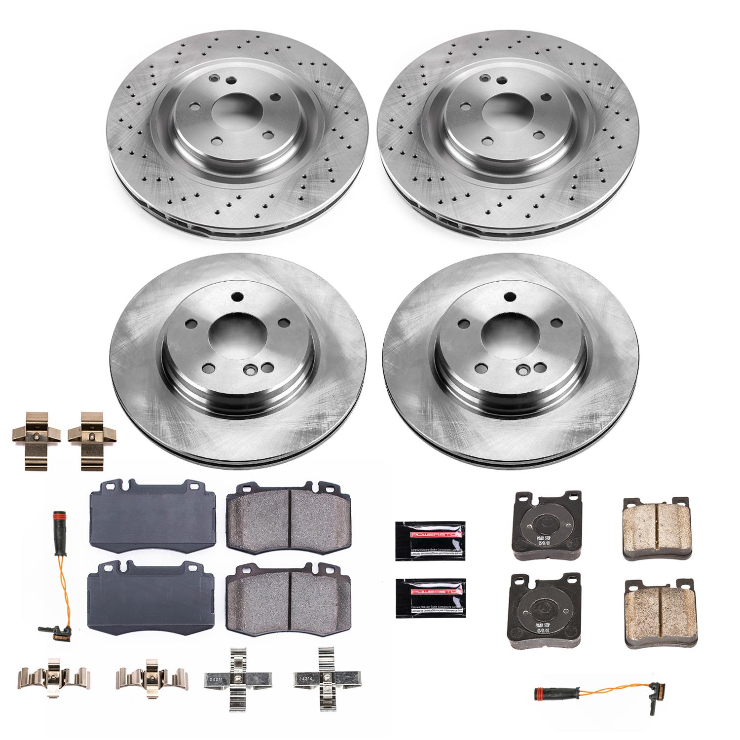 Power Stop 02-04 Mercedes-Benz C32 AMG Front & Rear Autospecialty Brake Kit (1x psbKOE6226, 1x psbKOE6205) thumbnail 6