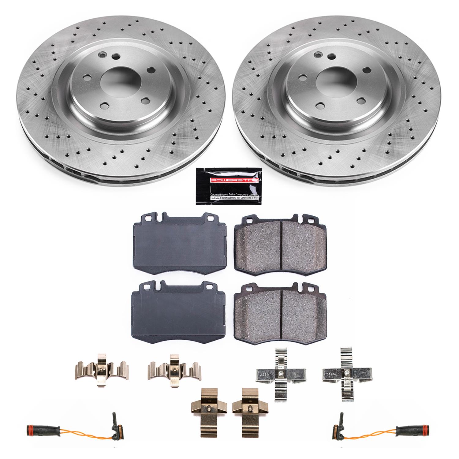 Power Stop 02-04 Mercedes-Benz C32 AMG Front & Rear Autospecialty Brake Kit (1x psbKOE6226, 1x psbKOE6205) thumbnail 8