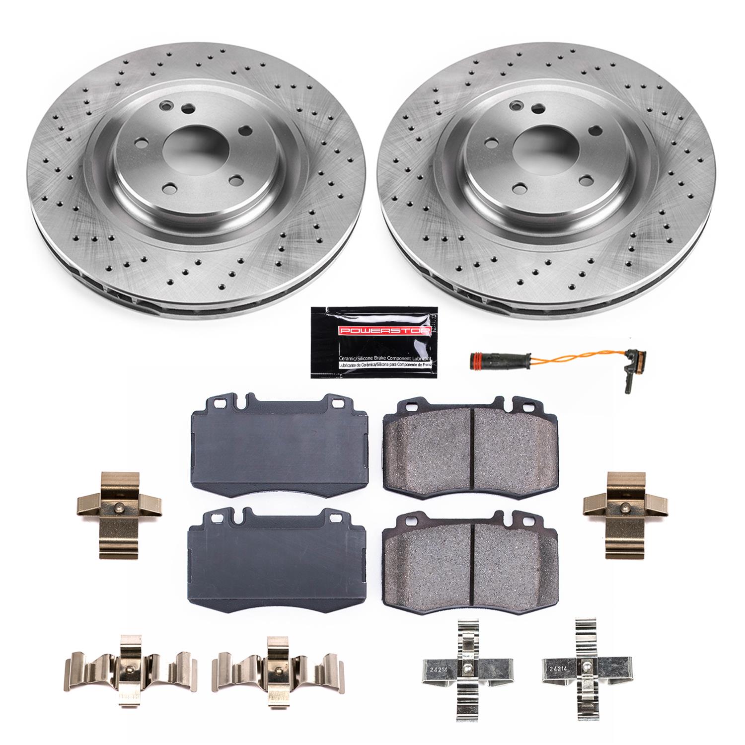 Power Stop 03-06 Mercedes-Benz CLK500 Front & Rear Autospecialty Brake Kit (1x psbKOE6718, 1x psbKOE6585) thumbnail 7