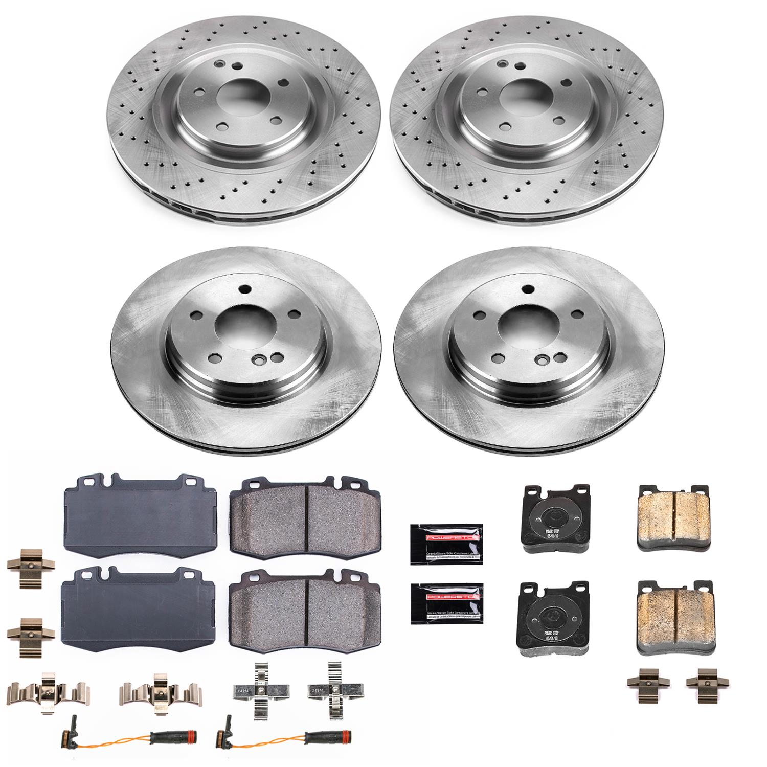 Power Stop 03-06 Mercedes-Benz CLK500 Front & Rear Autospecialty Brake Kit (1x psbKOE6718, 1x psbKOE6585) thumbnail 5