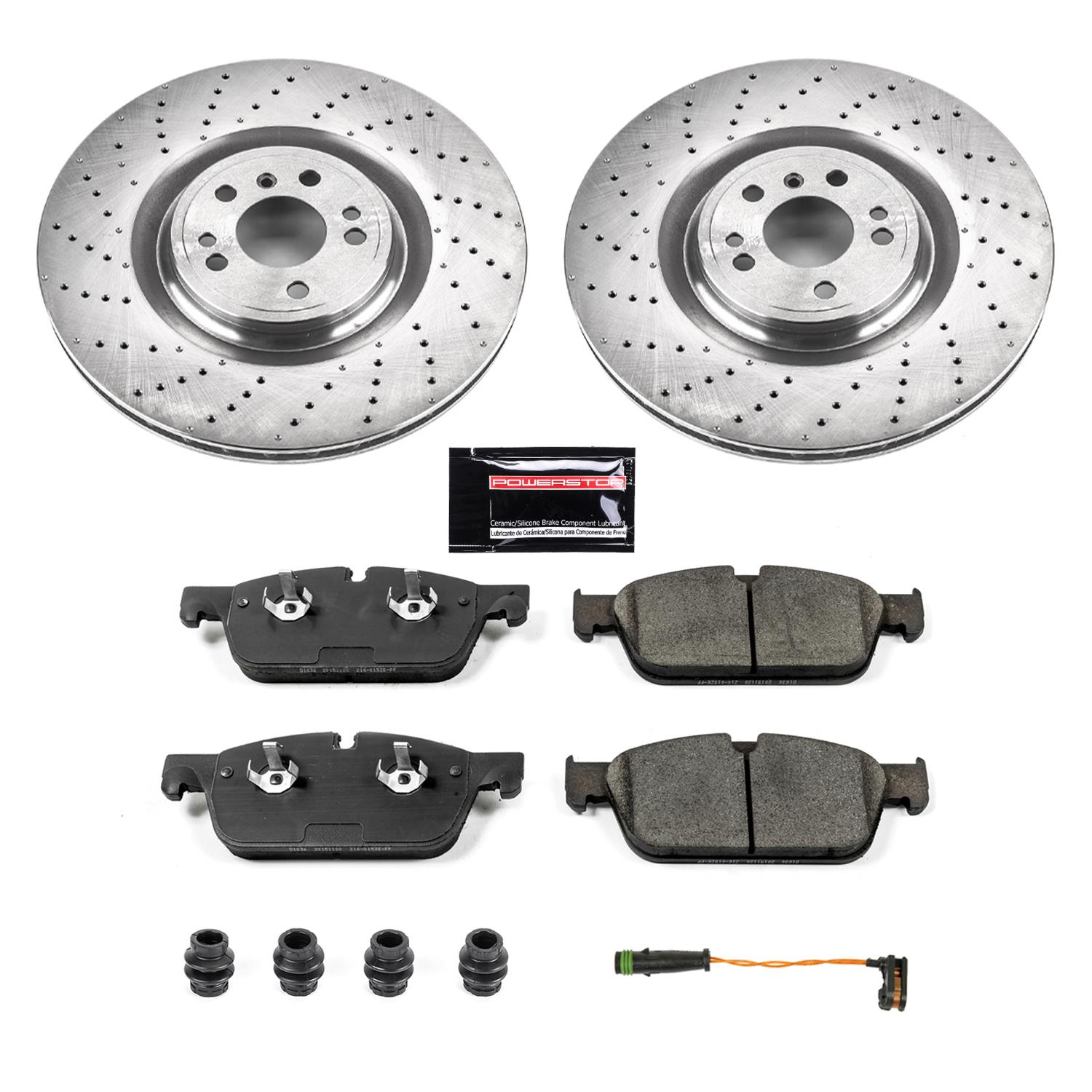 PowerStop Z17 Evolution Plus Stock Replacement Brake Kits for 2016 GLE450 AMG, 2017-2018 GLS550 - KOE6900 Rotor and Pad Combos, Autospecialty Replacement, Front, Solid Surface Rotors, Ceramic Pads, Mercedes-Benz, Kit thumbnail 9