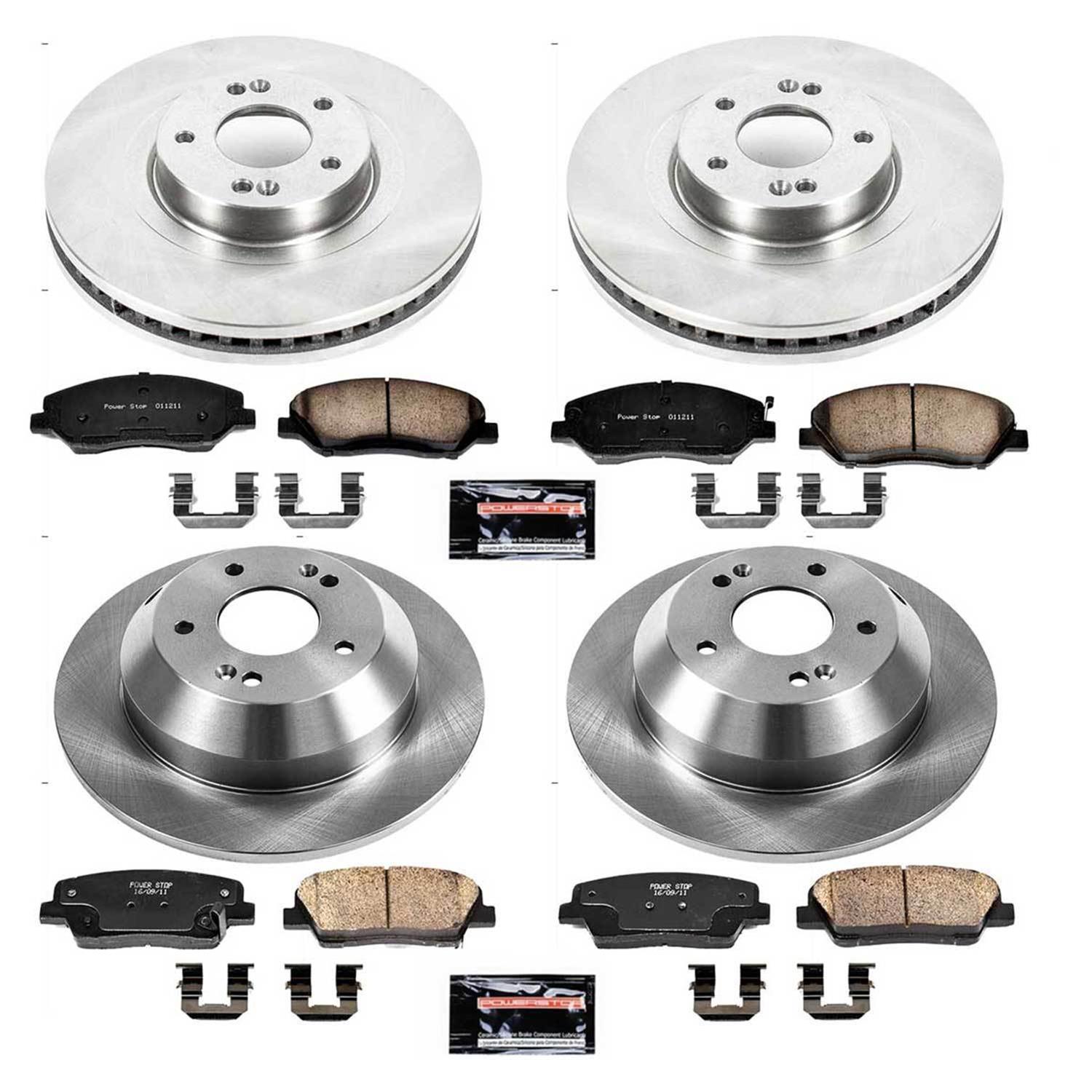 Power Stop 13-16 Hyundai Santa Fe Front & Rear Autospecialty Brake Kit (1x psbKOE7507, 1x psbKOE6951) thumbnail 6