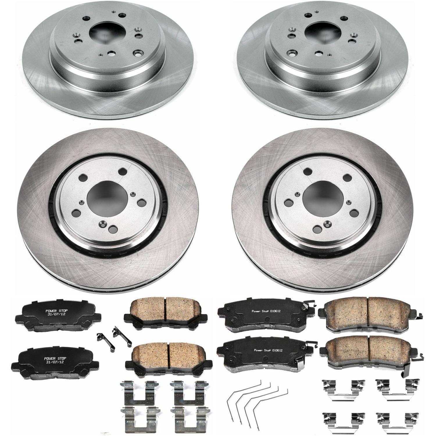 PowerStop Z17 F&R Brake Kit w/ Calipers | Hyundai Genesis 3.8 (KCOE5923) main image 0