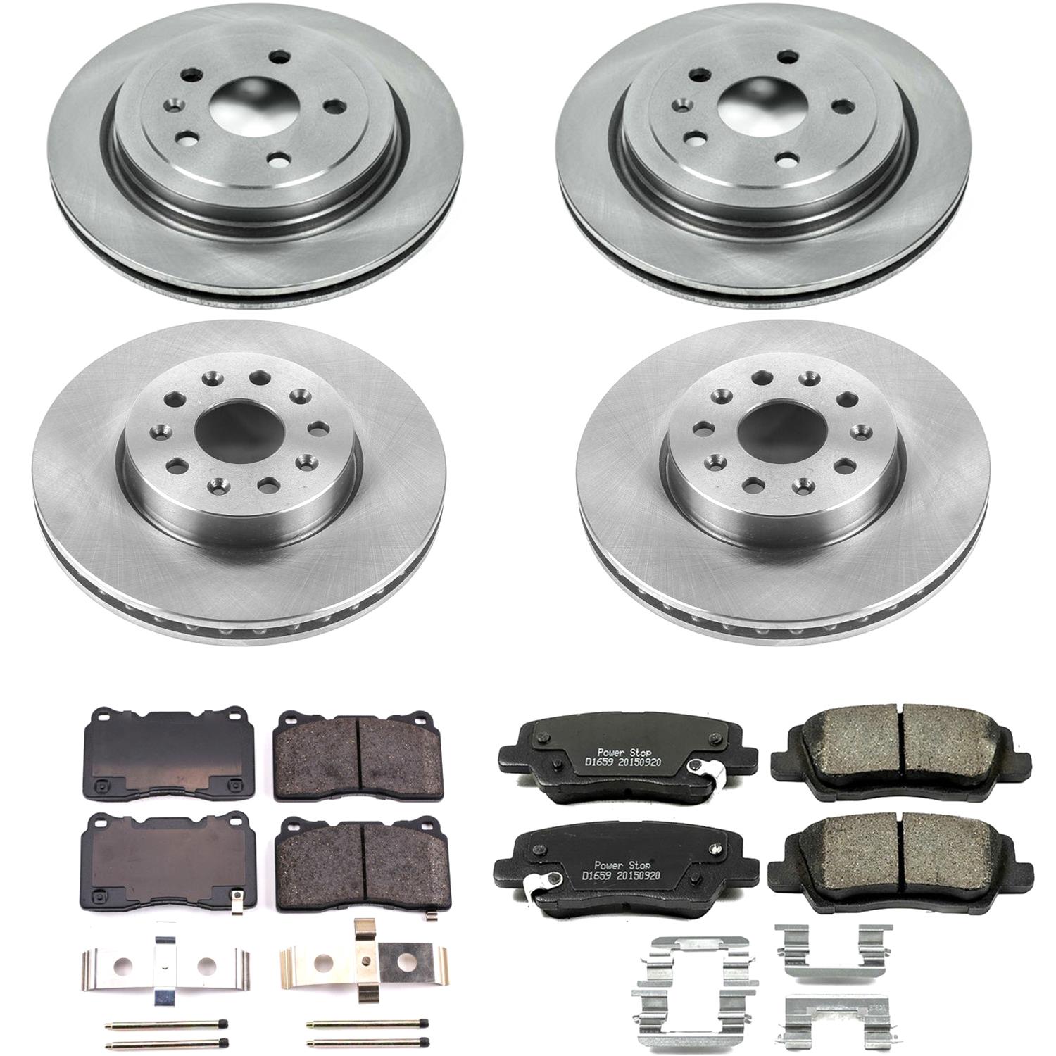 Power Stop 14-18 Cadillac CTS Front & Rear Autospecialty Brake Kit (1x psbKOE7001, 1x psbKOE6991) thumbnail 5