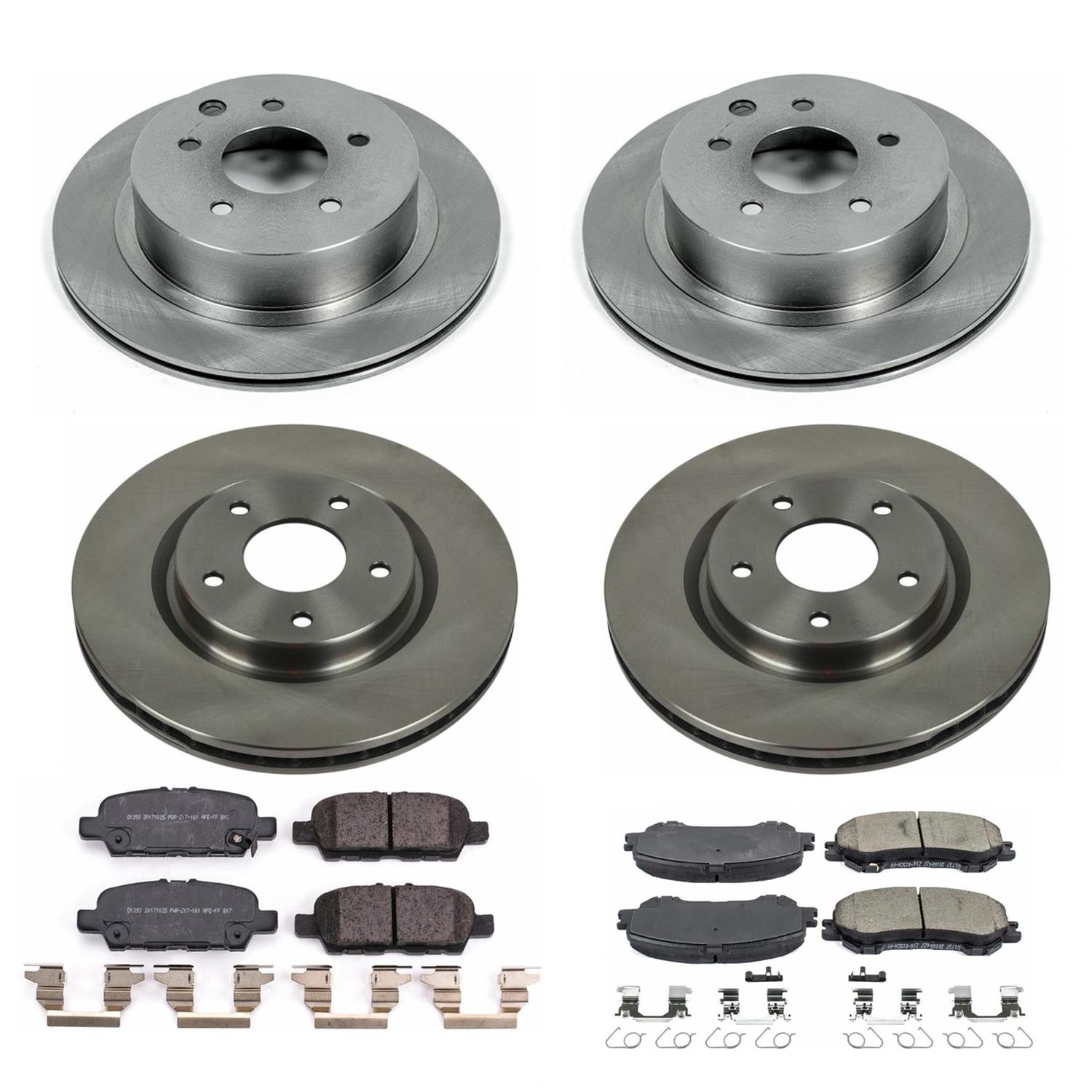PowerStop Z17 Front & Rear Autospecialty Brake Kit | Acura TSX/Honda Accord (09-10) (KCOE2742) main image 1