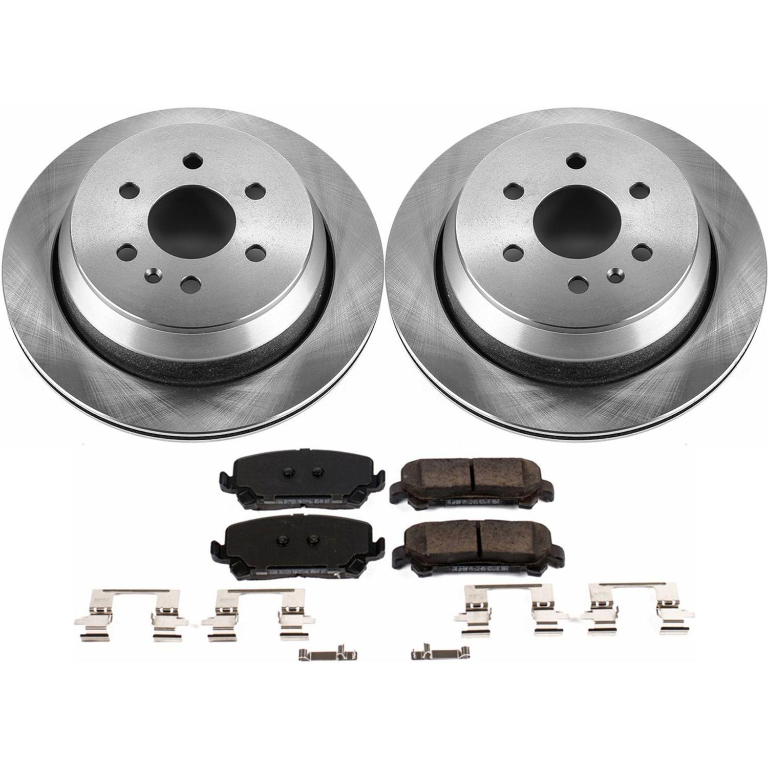 PowerStop Z17 Evolution Plus Stock Replacement Brake Kits for 2015-2020 CANYON, COLORADO - KOE7228 Rotor and Pad Combos, Autospecialty Replacement, Front/Rear, Solid Surface Rotors, Ceramic Pads, Chevrolet, GMC, Kit thumbnail 4