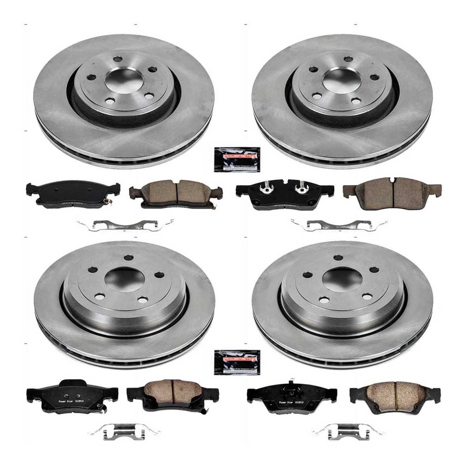 Power Stop 16-19 Jeep Grand Cherokee Front & Rear Autospecialty Brake Kit (1x psbKOE5953, 1x psbKOE7133) thumbnail 9