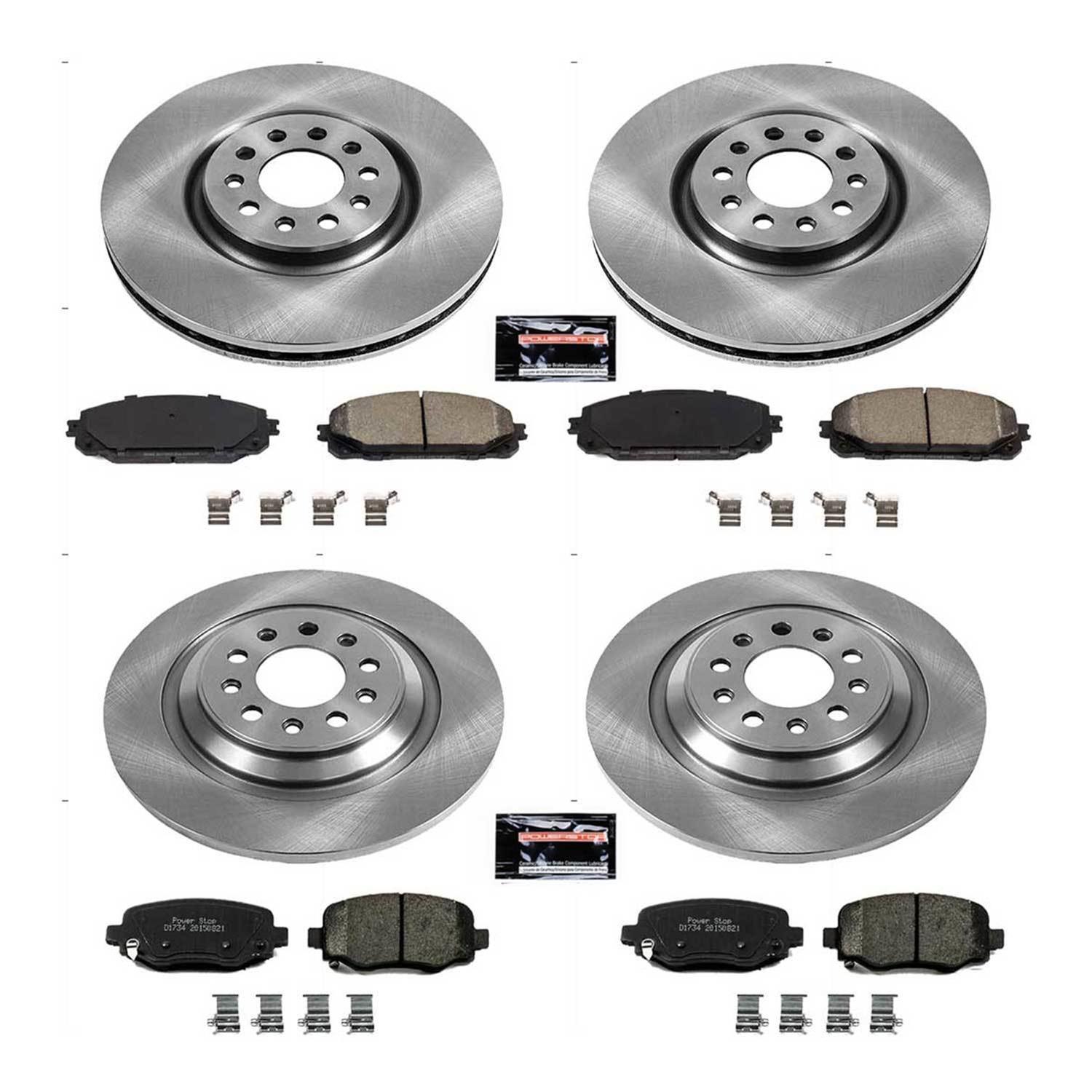 Power Stop 17-19 Jeep Cherokee Front & Rear Autospecialty Brake Kit (1x psbKOE6542, 1x psbKOE7414) thumbnail 8