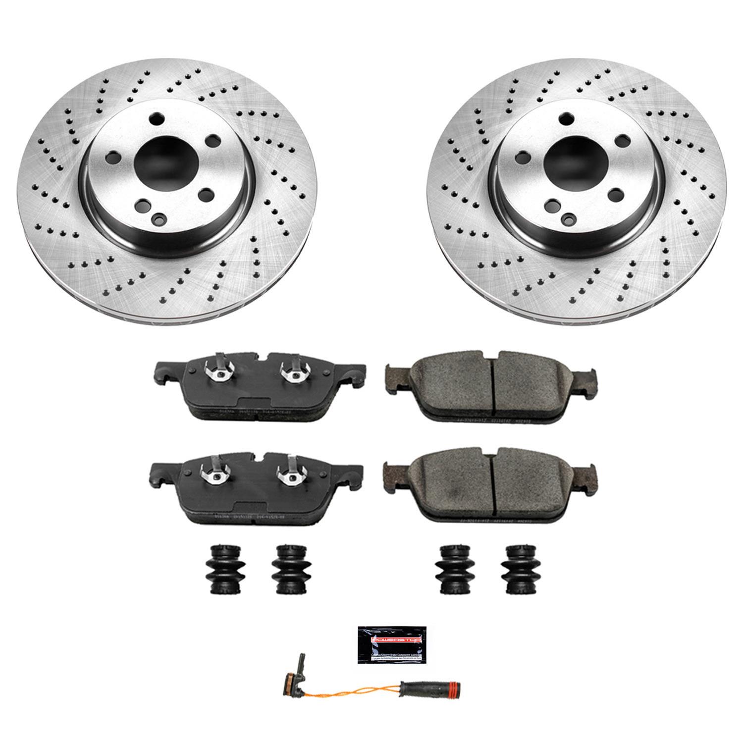 Power Stop 10-14 Mercedes-Benz E350 Front & Rear Autospecialty Brake Kit (1x psbKOE7496, 1x psbKOE6359) thumbnail 4