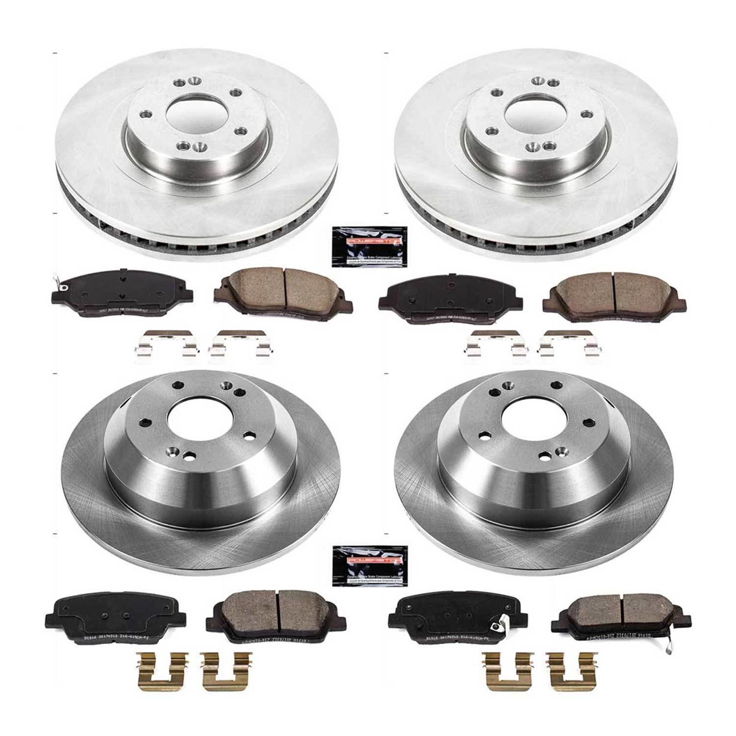 Power Stop 17-18 Hyundai Santa Fe Front & Rear Autospecialty Brake Kit (1x psbKOE7507, 1x psbKOE7513) thumbnail 9