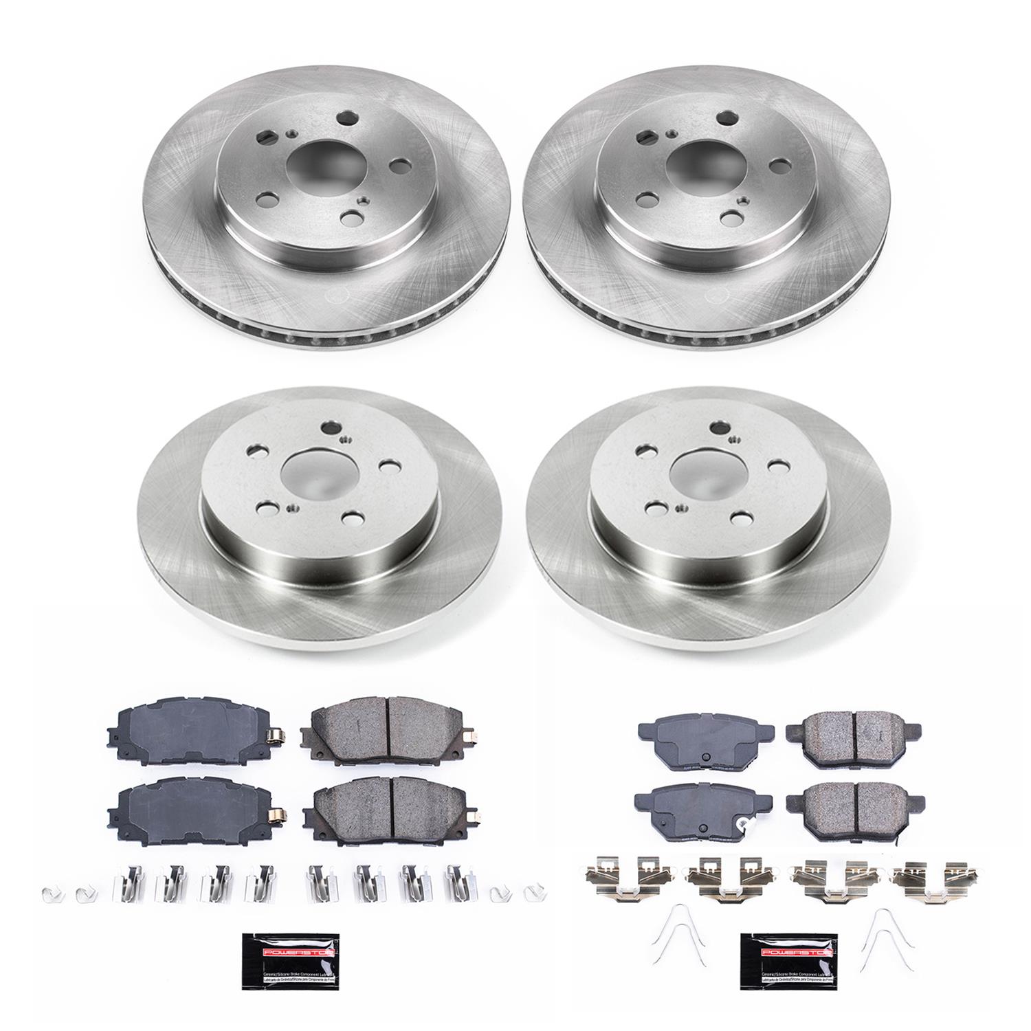 Power Stop 16-18 Toyota Prius Front & Rear Autospecialty Brake Kit (1x psbKOE5503, 1x psbKOE7701) thumbnail 9