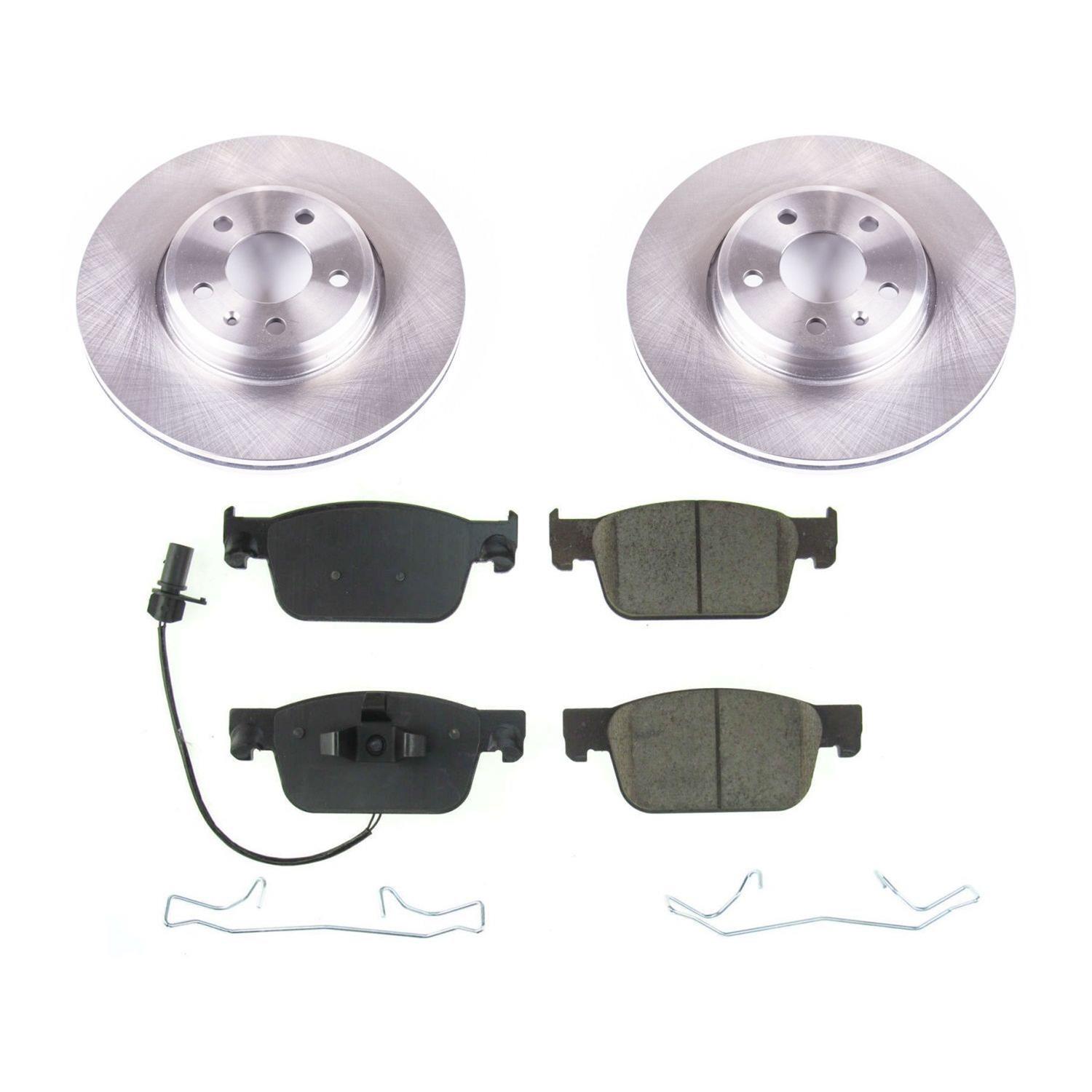 Power Stop 2019 Audi A4 Front & Rear Autospecialty Brake Kit (1x psbKOE7860, 1x psbKOE8091) thumbnail 6