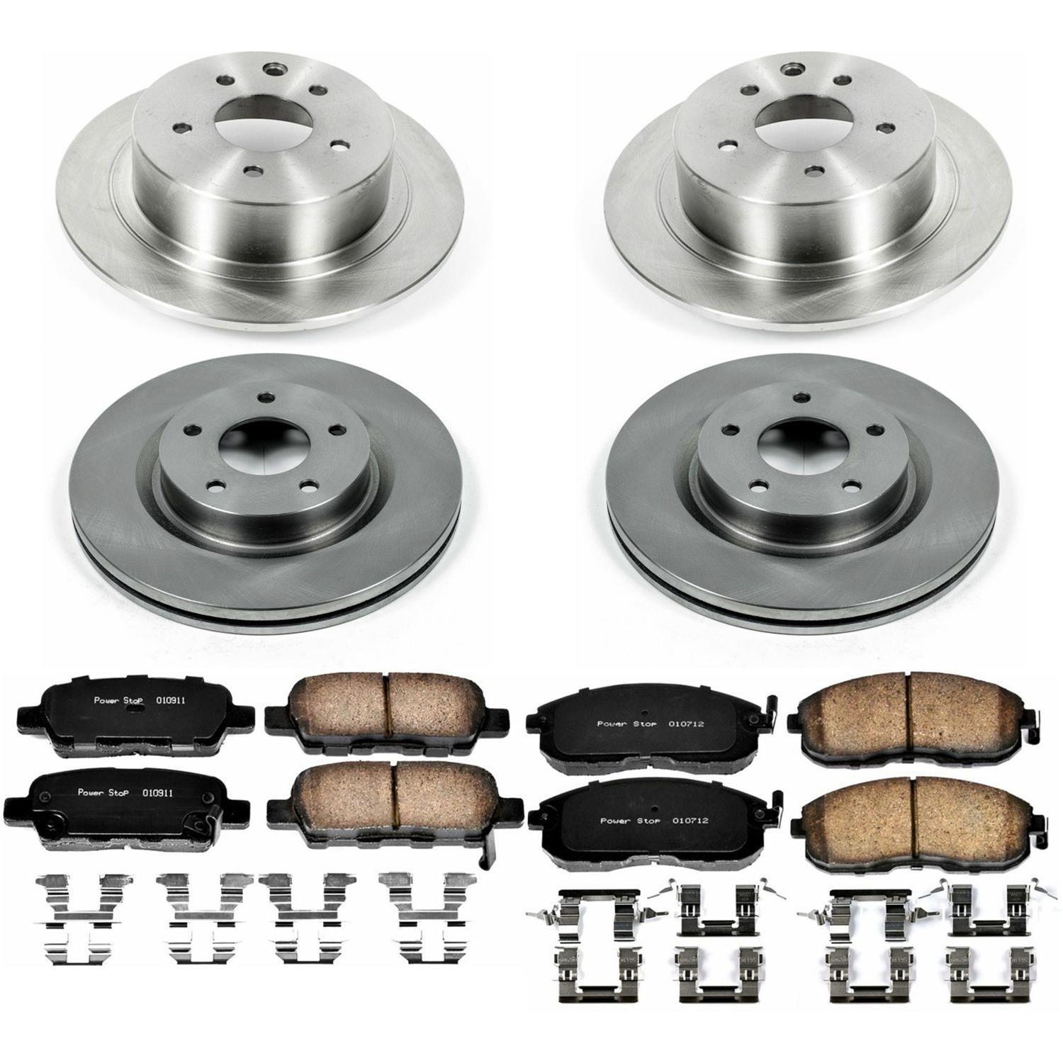 Power Stop 07-10 Nissan Altima Front & Rear Autospecialty Brake Kit (1x psbKOE241, 1x psbKOE7864) thumbnail 6