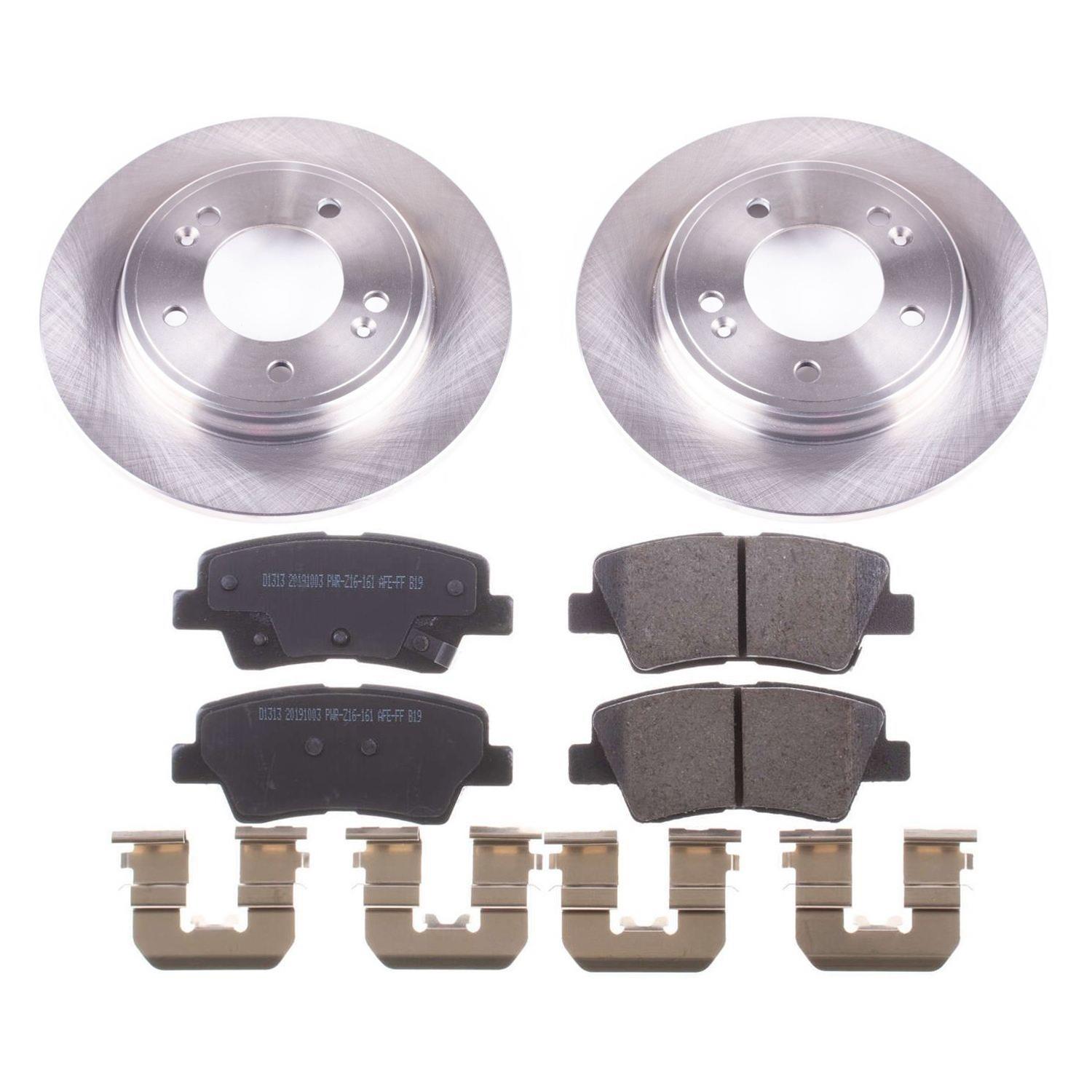 Power Stop 17-19 Hyundai Elantra Front & Rear Autospecialty Brake Kit (1x psbKOE7355, 1x psbKOE7904) thumbnail 5
