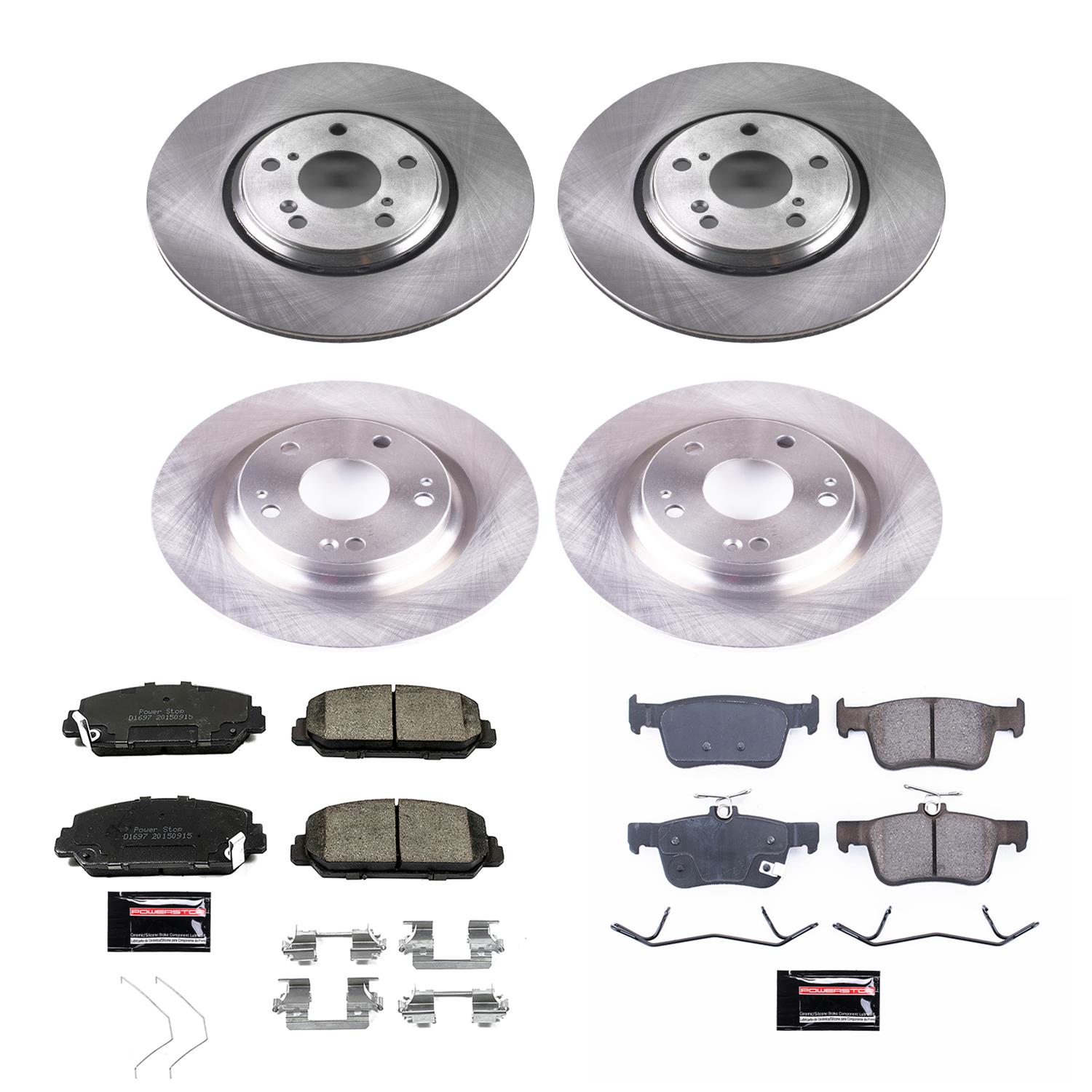 Power Stop 17-19 Honda Civic Front & Rear Autospecialty Brake Kit (1x psbKOE7347, 1x psbKOE7934) thumbnail 9