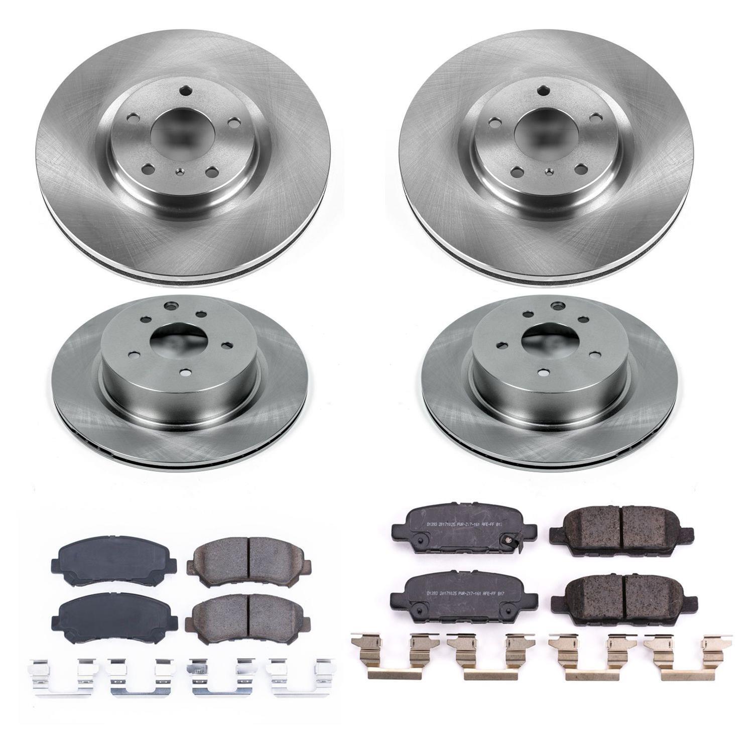 Power Stop 2018 Nissan Maxima Front & Rear Autospecialty Brake Kit (1x psbKOE8062, 1x psbKOE3076) thumbnail 2