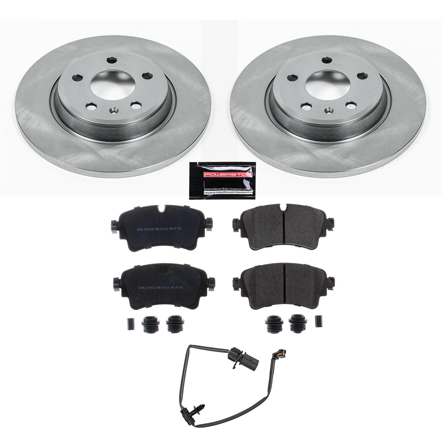 Power Stop 2019 Audi A4 Front & Rear Autospecialty Brake Kit (1x psbKOE7860, 1x psbKOE8091) thumbnail 5
