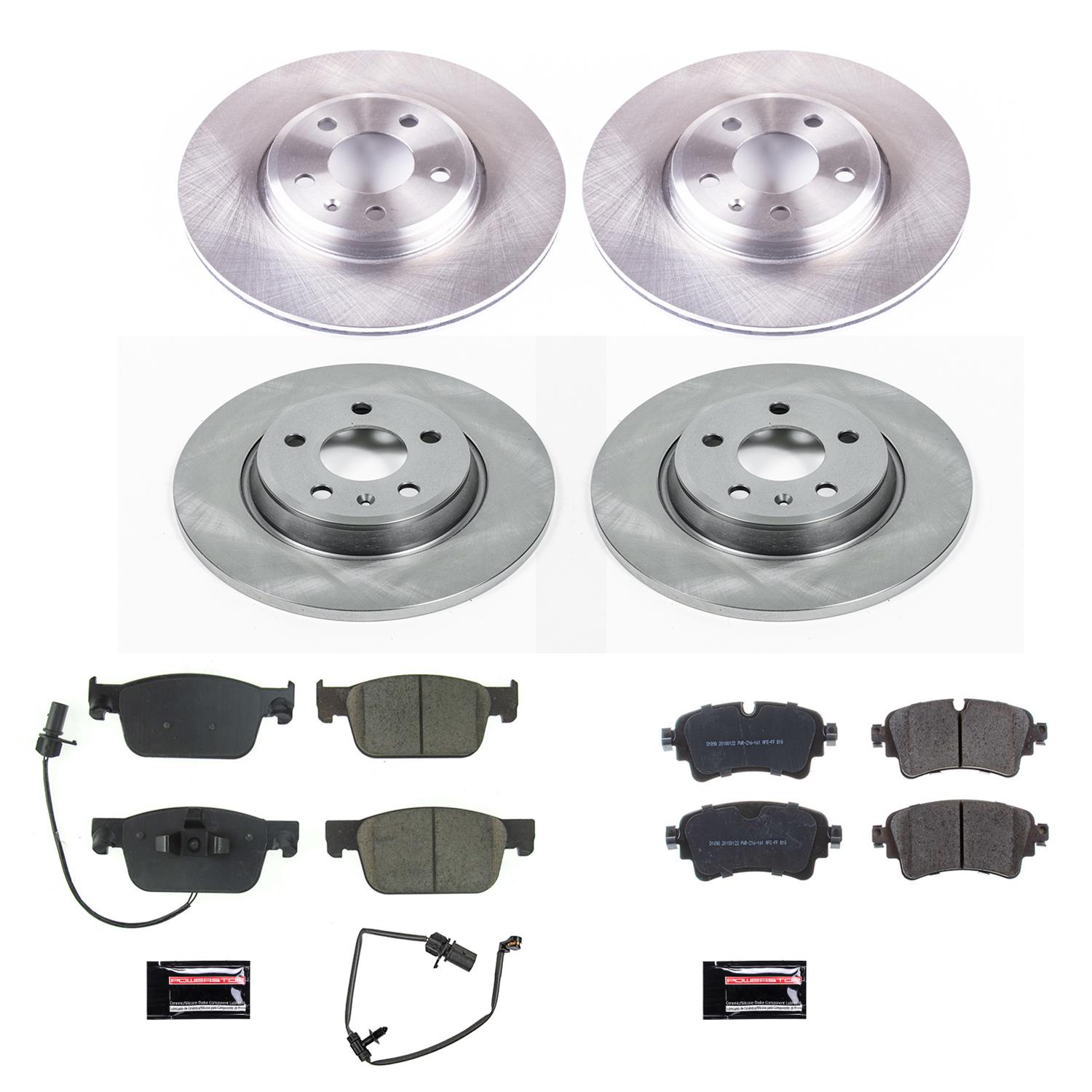 Power Stop 2019 Audi A4 Front & Rear Autospecialty Brake Kit (1x psbKOE7860, 1x psbKOE8091) thumbnail 4