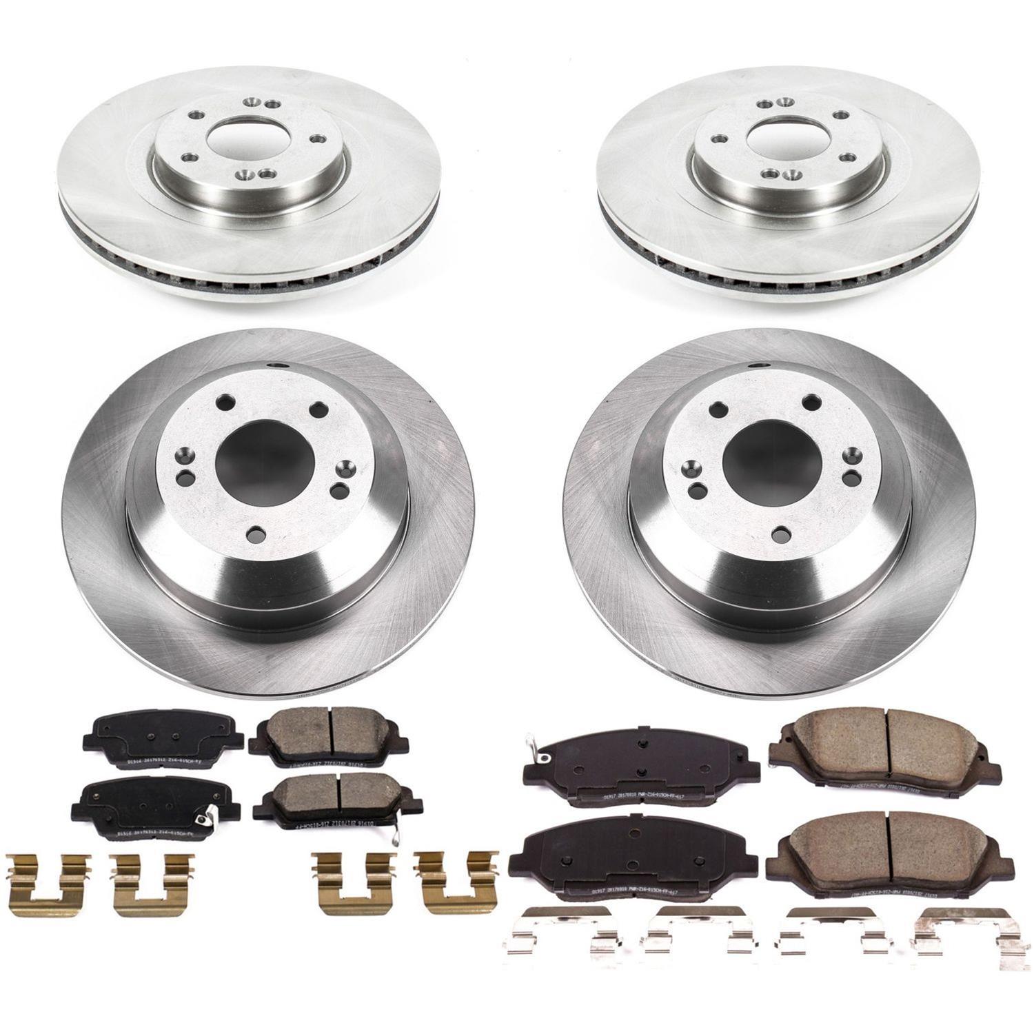 Power Stop 2019 Hyundai Santa Fe XL Front & Rear Autospecialty Brake Kit (1x psbKOE7513, 1x psbKOE8283) thumbnail 6