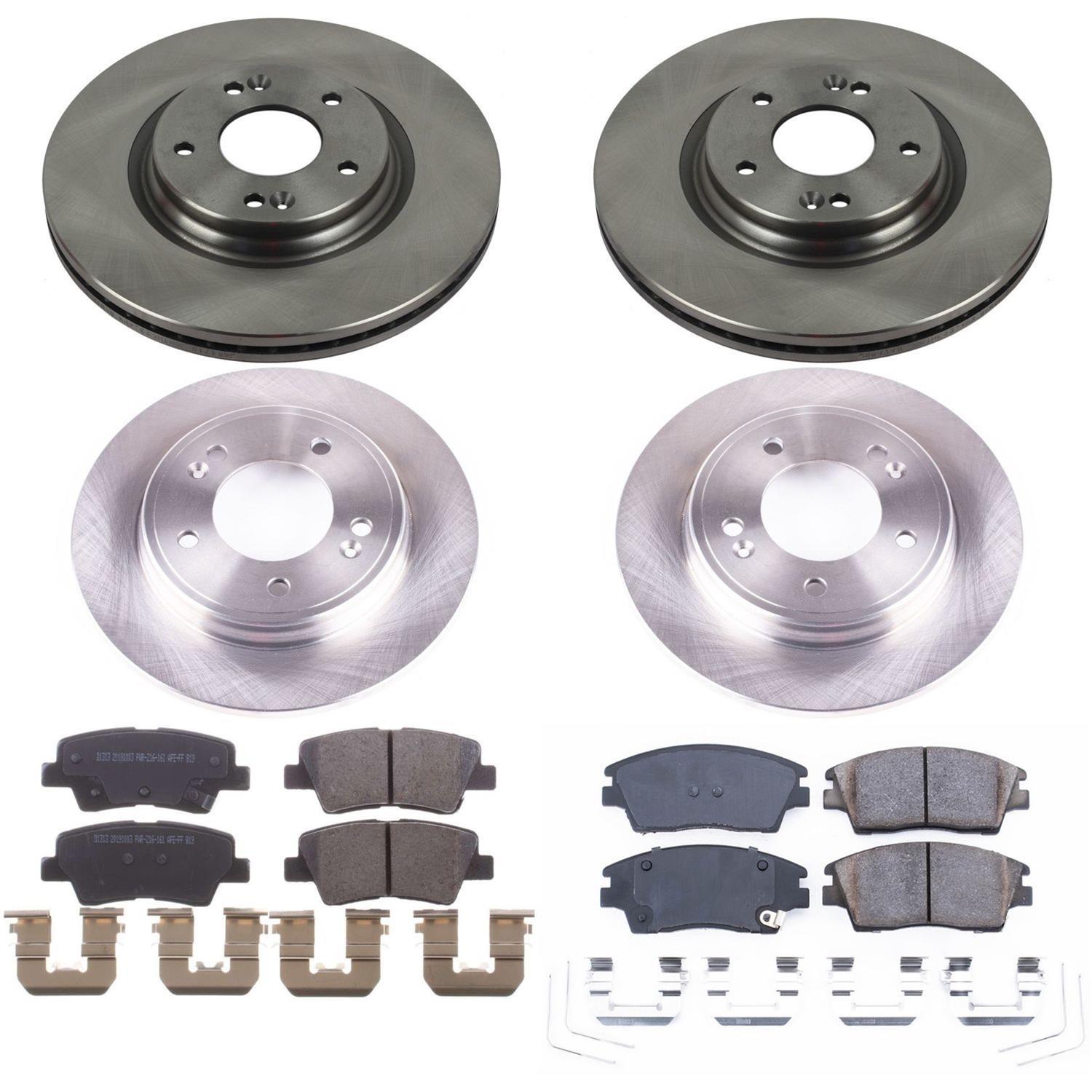 Power Stop 17-19 Hyundai Elantra Front & Rear Autospecialty Brake Kit (1x psbKOE7355, 1x psbKOE7904) thumbnail 3