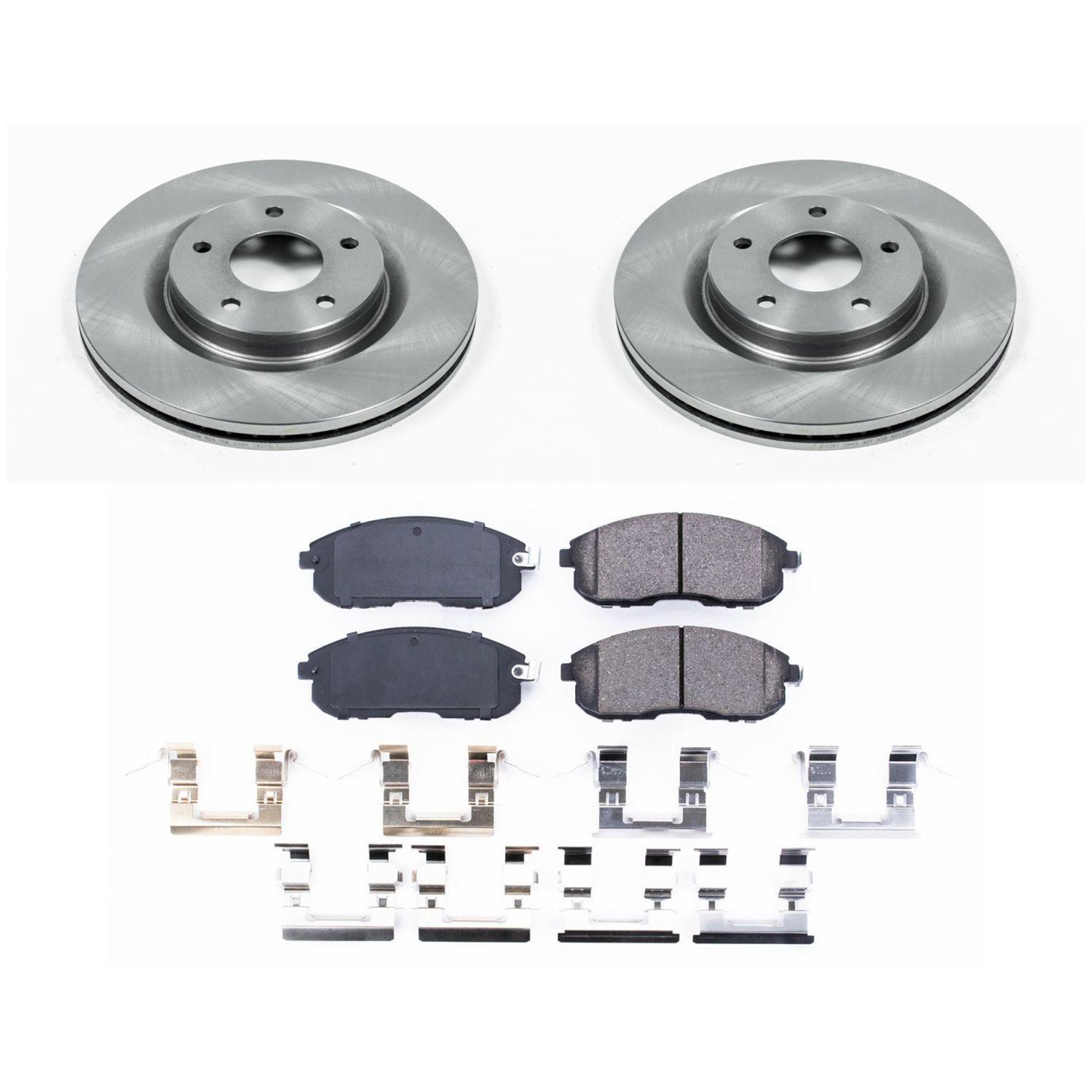Power Stop 2019 Nissan Sentra Front & Rear Autospecialty Brake Kit (1x psbKOE8327, 1x psbKOE8335) thumbnail 5