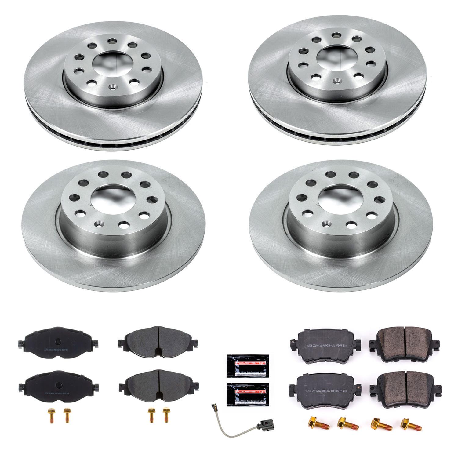 Power Stop 2019 Volkswagen Golf Front & Rear Autospecialty Brake Kit (1x psbKOE7053, 1x psbKOE7080) thumbnail 3