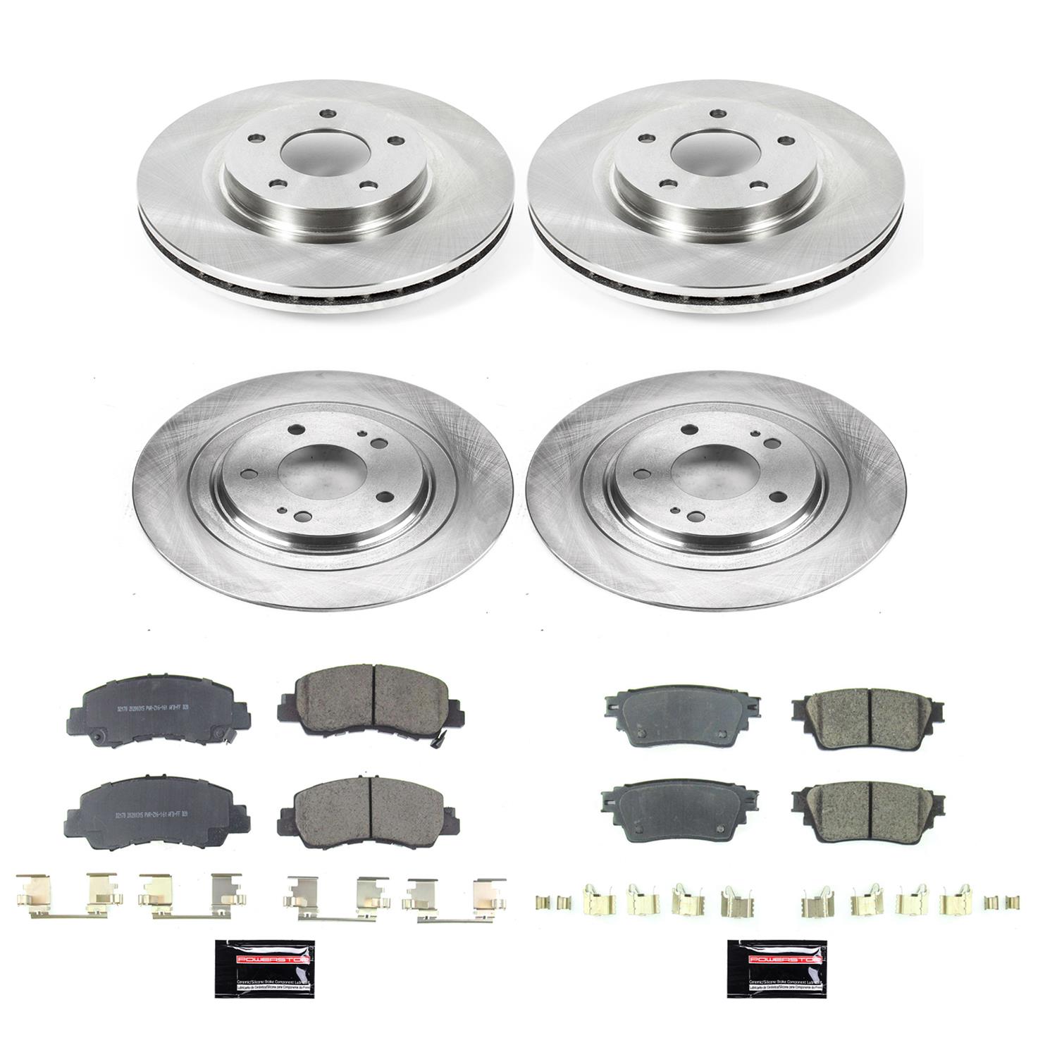 Power Stop 2018 Mitsubishi Eclipse Cross Front & Rear Autospecialty Brake Kit (1x psbKOE8381, 1x psbKOE8424) thumbnail 3